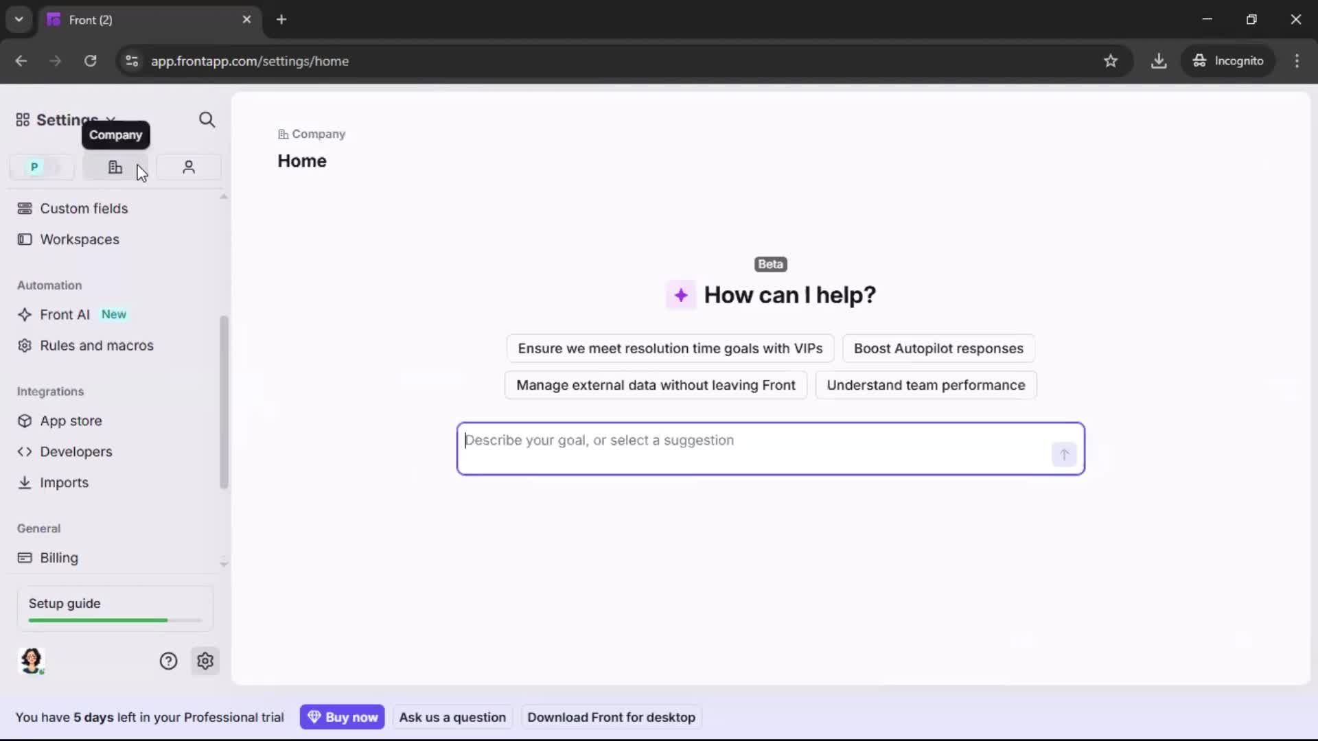 General browsing screenshot