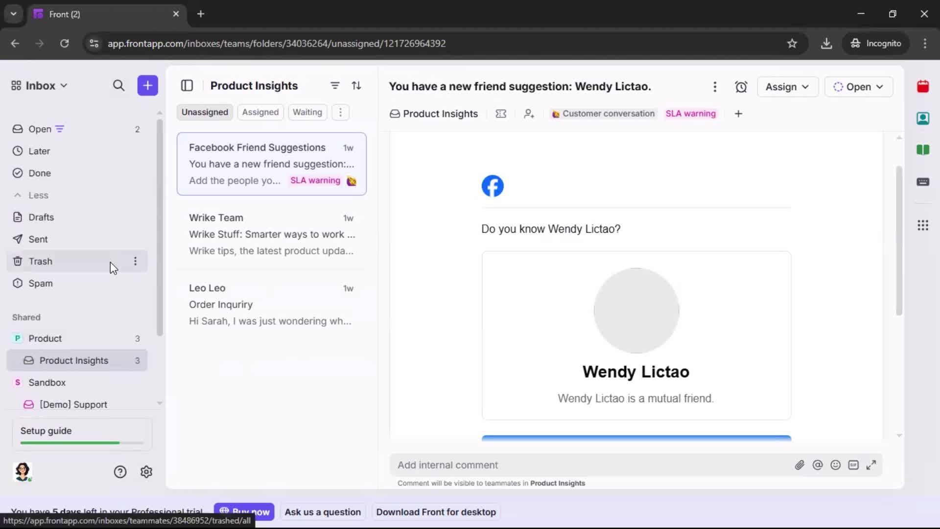 General browsing screenshot