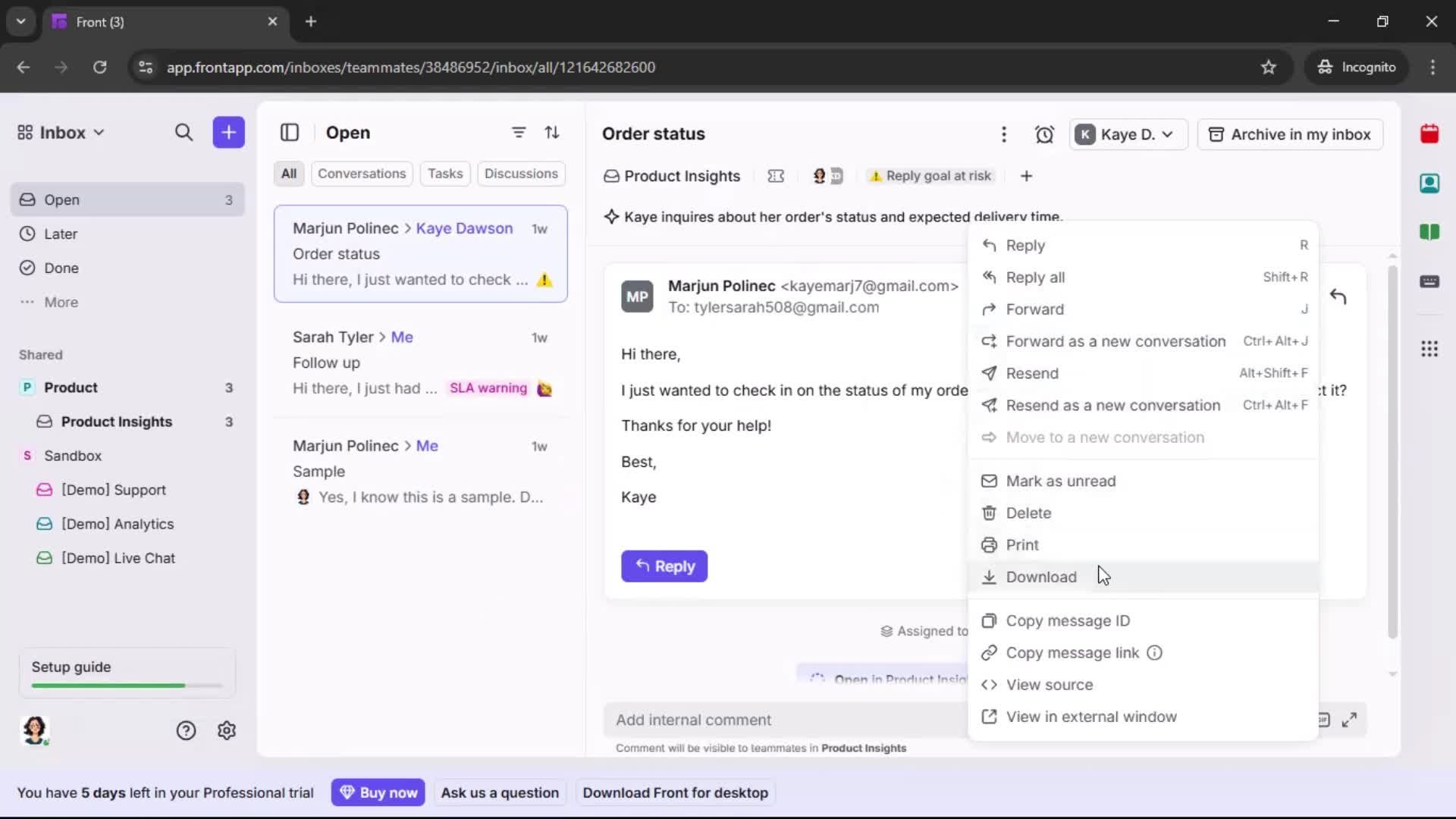 General browsing screenshot