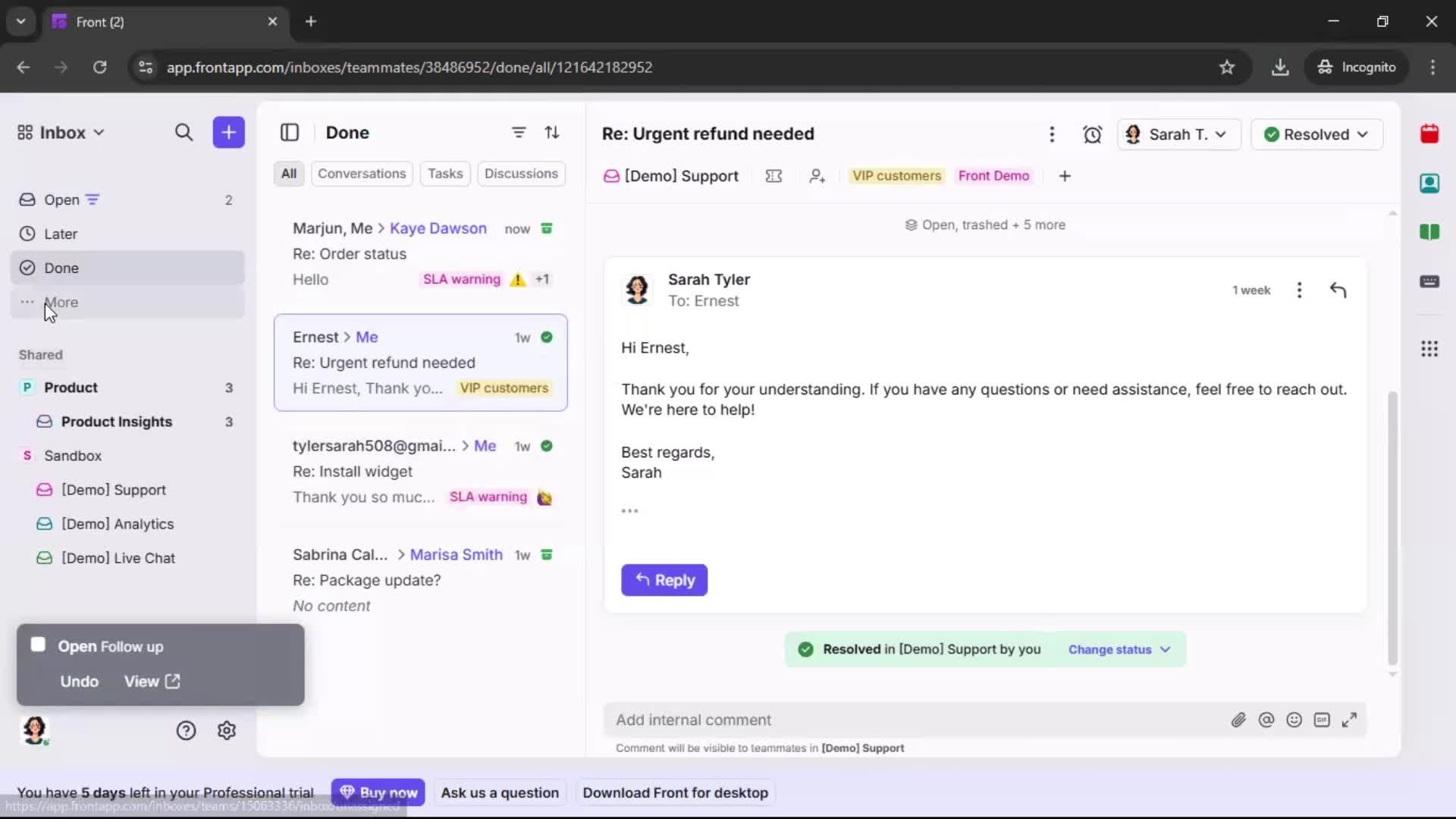 General browsing screenshot