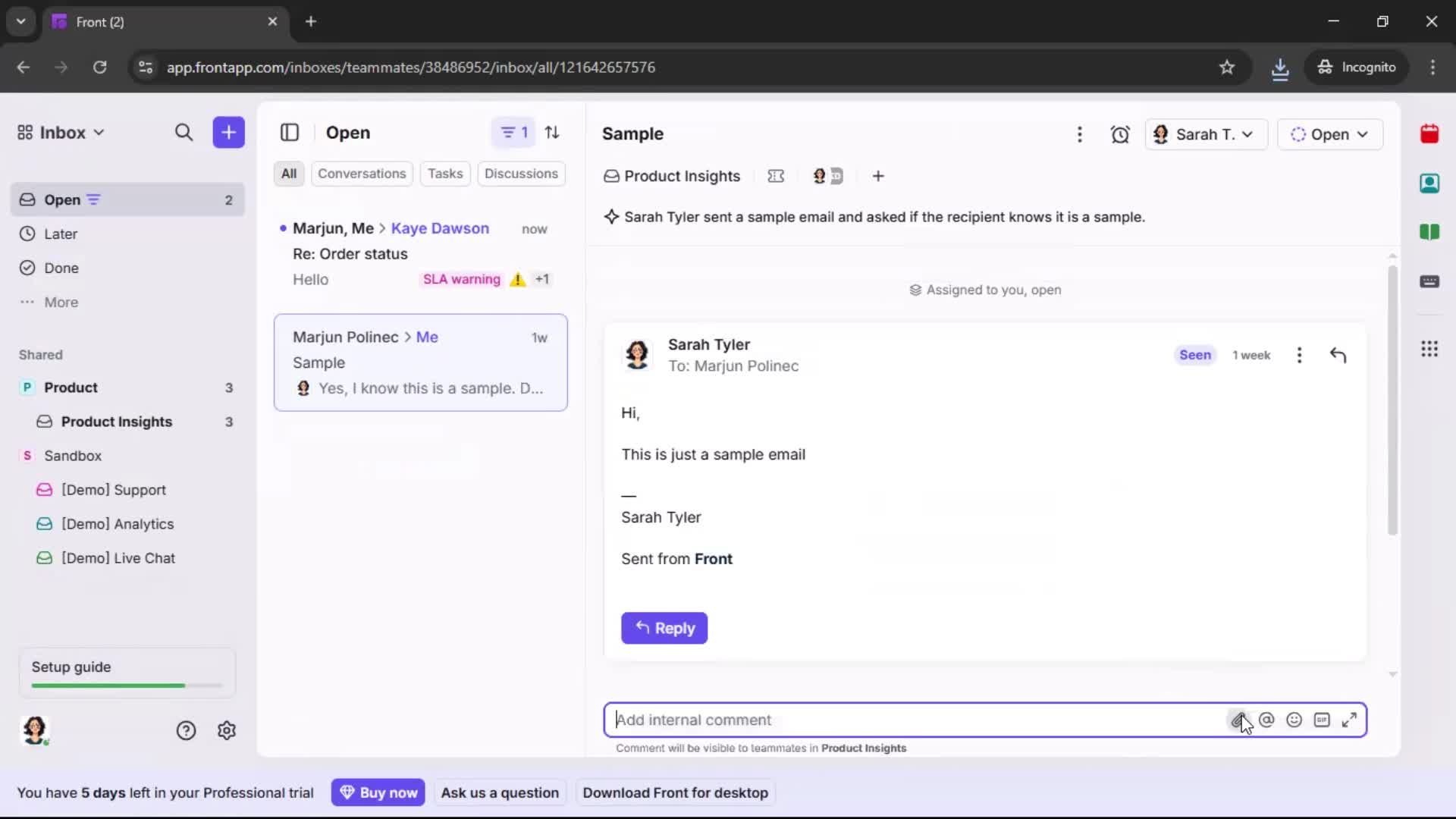 General browsing screenshot