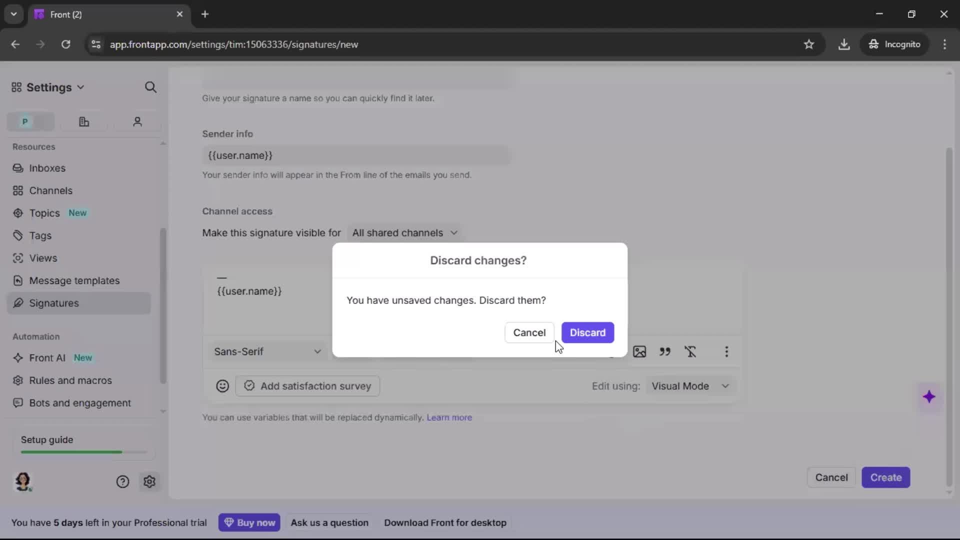 General browsing screenshot