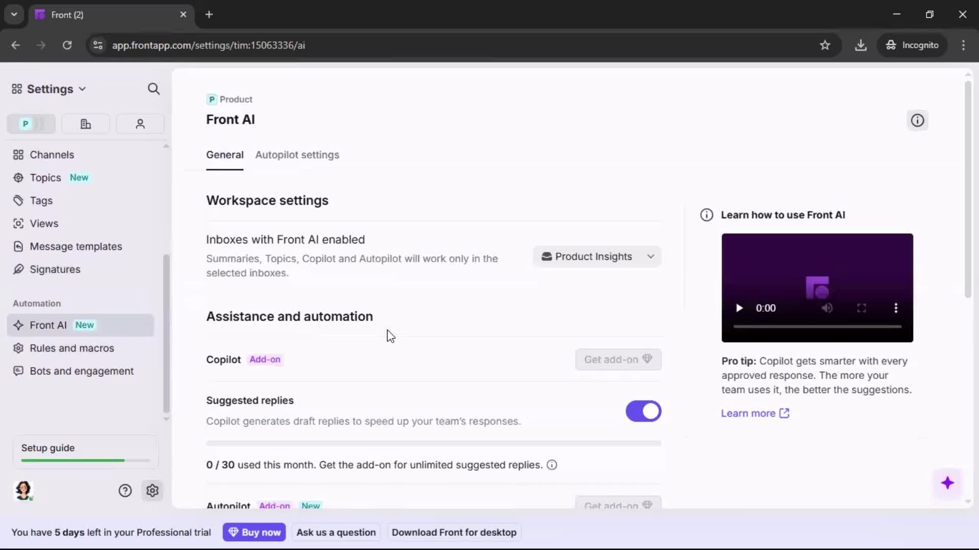 General browsing screenshot