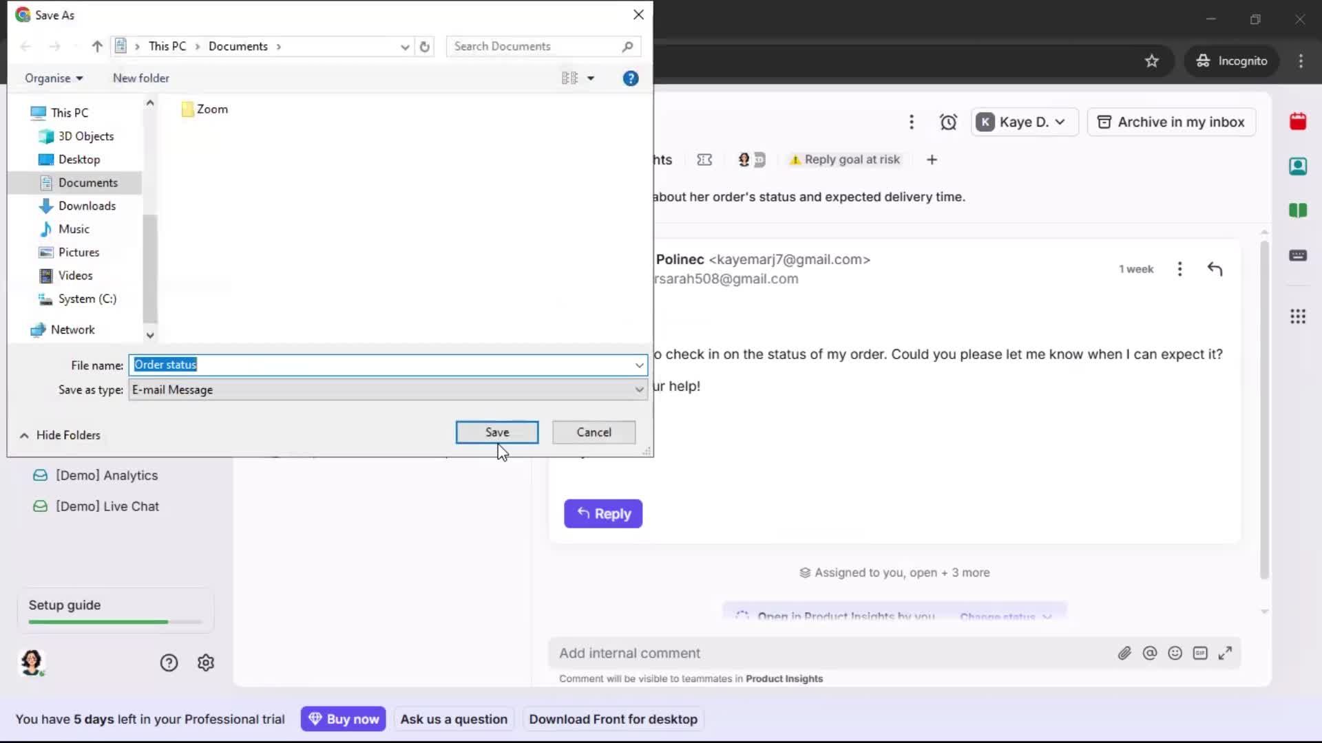 General browsing screenshot