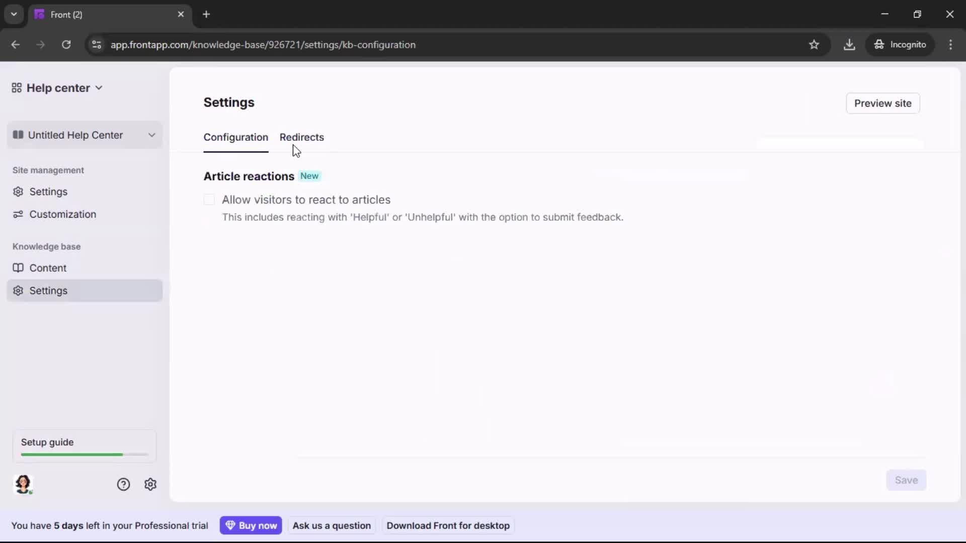 General browsing screenshot