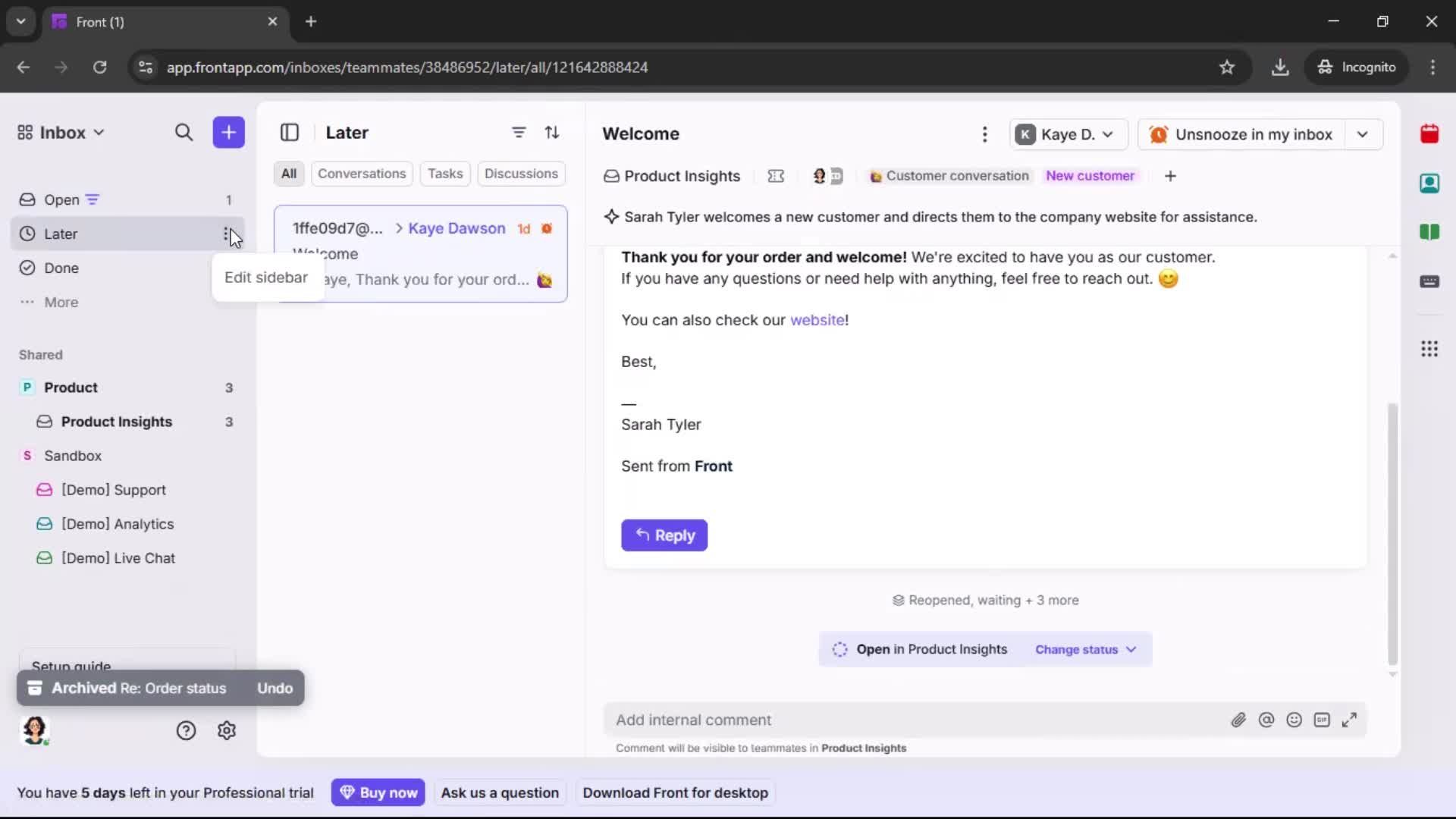 General browsing screenshot