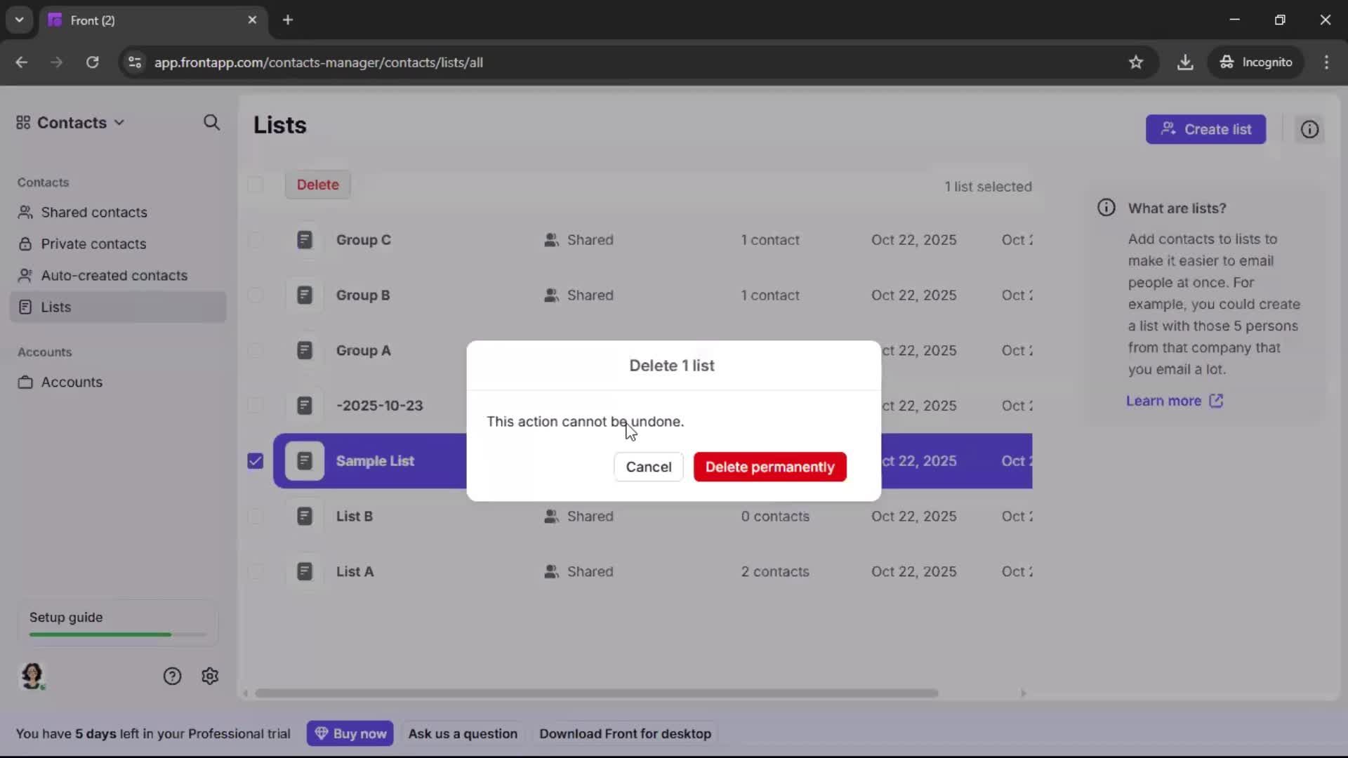 General browsing screenshot
