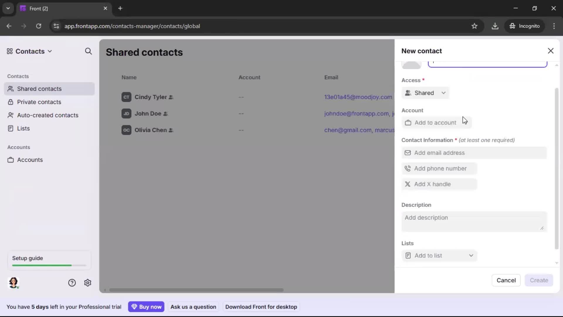 General browsing screenshot