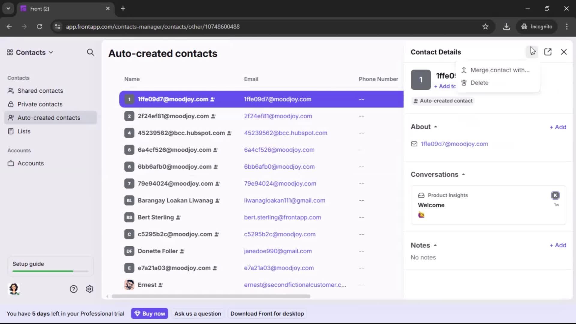 General browsing screenshot