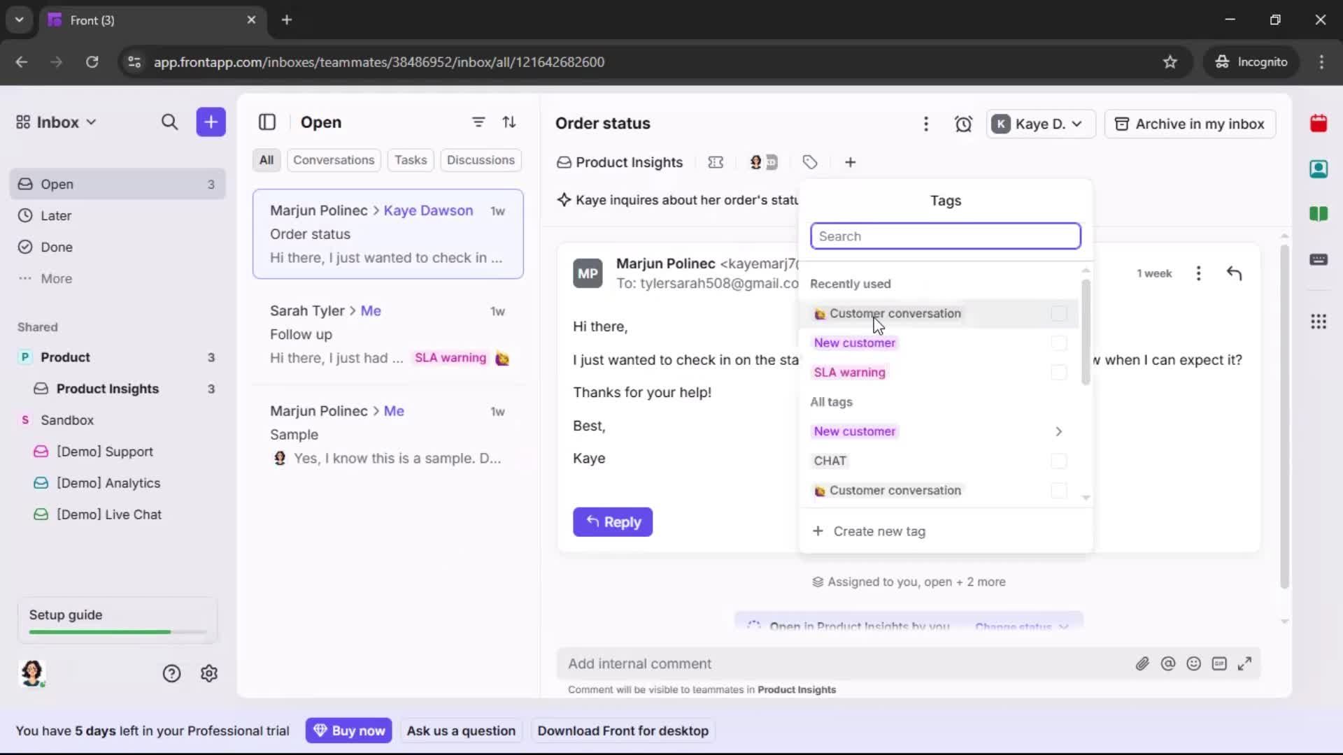 General browsing screenshot