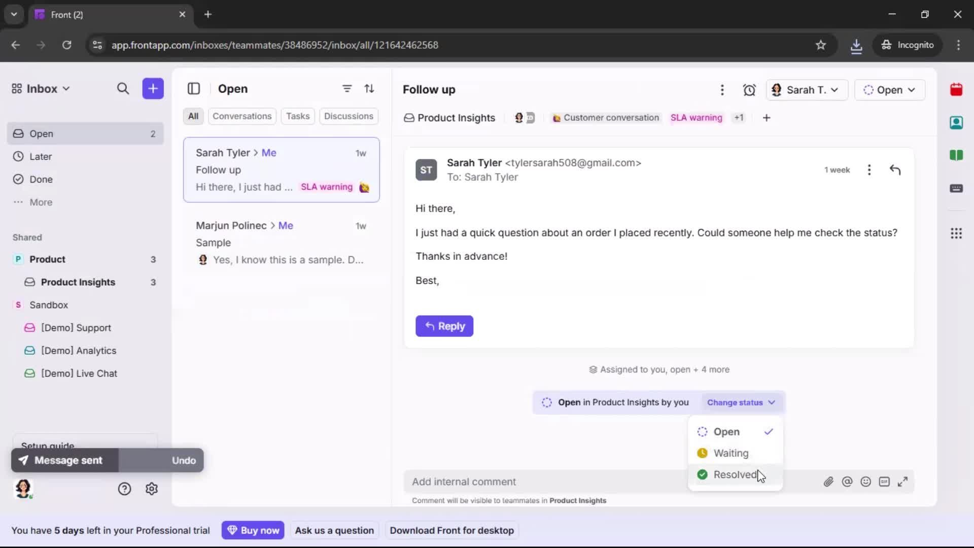 General browsing screenshot