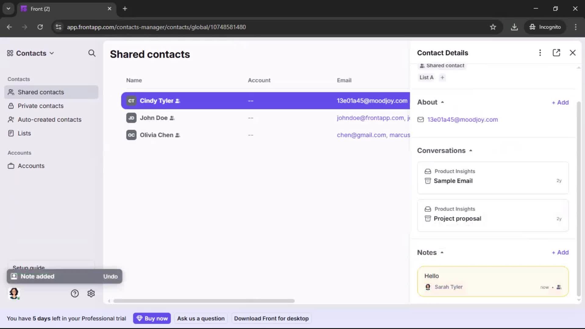 General browsing screenshot