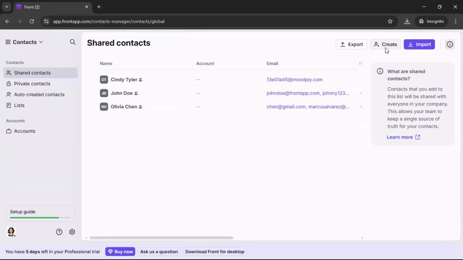 General browsing screenshot