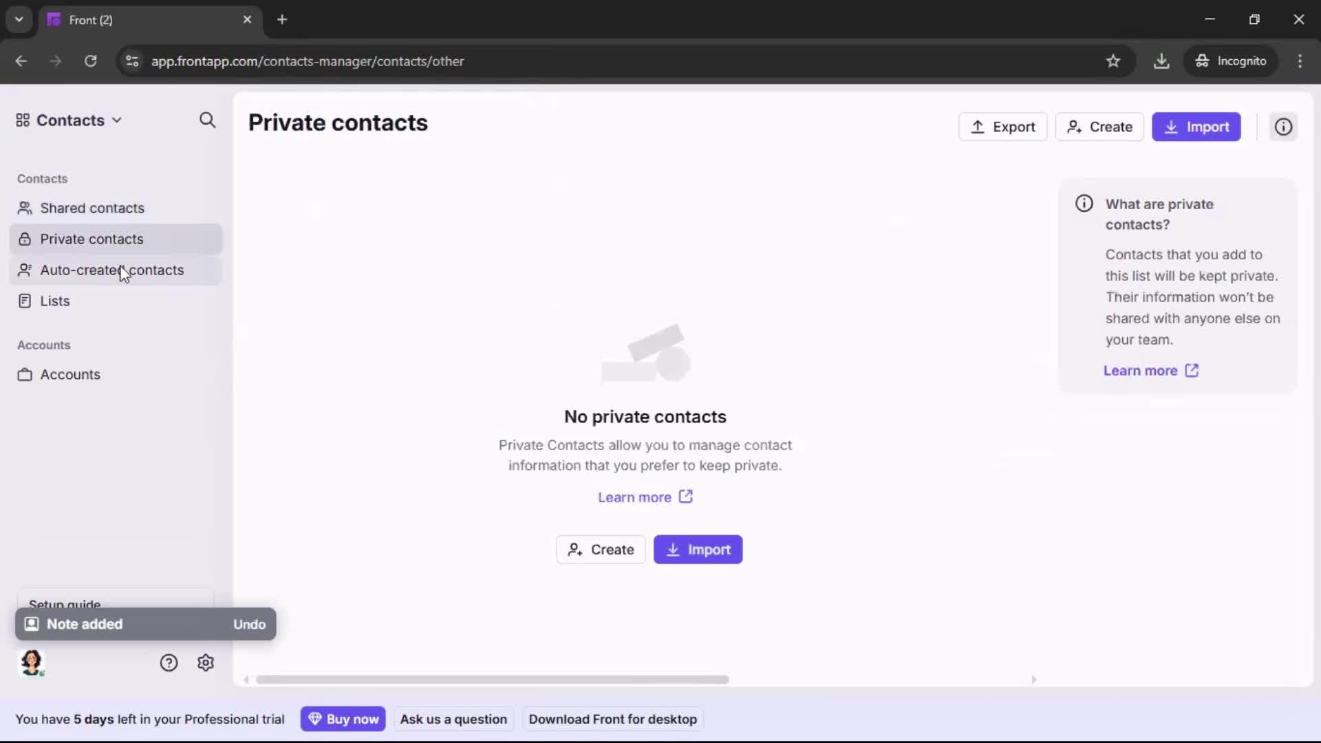 General browsing screenshot