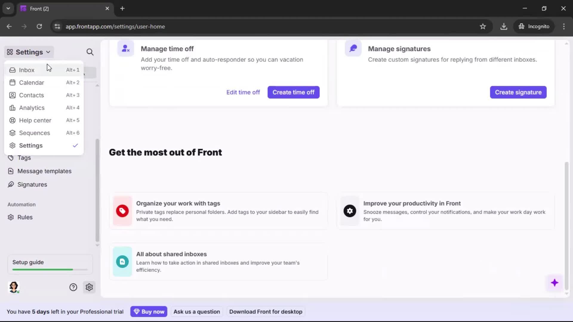 General browsing screenshot