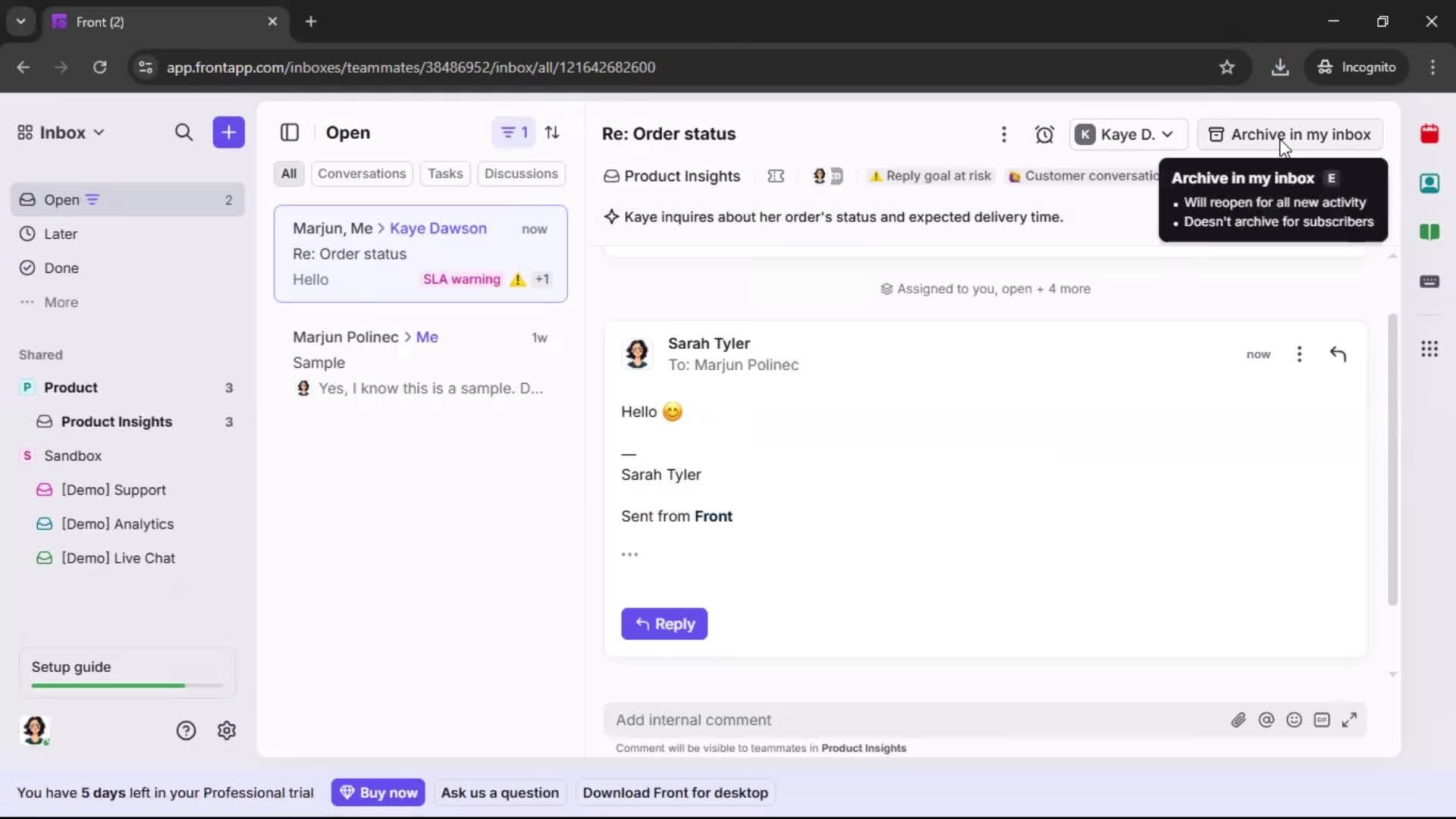General browsing screenshot