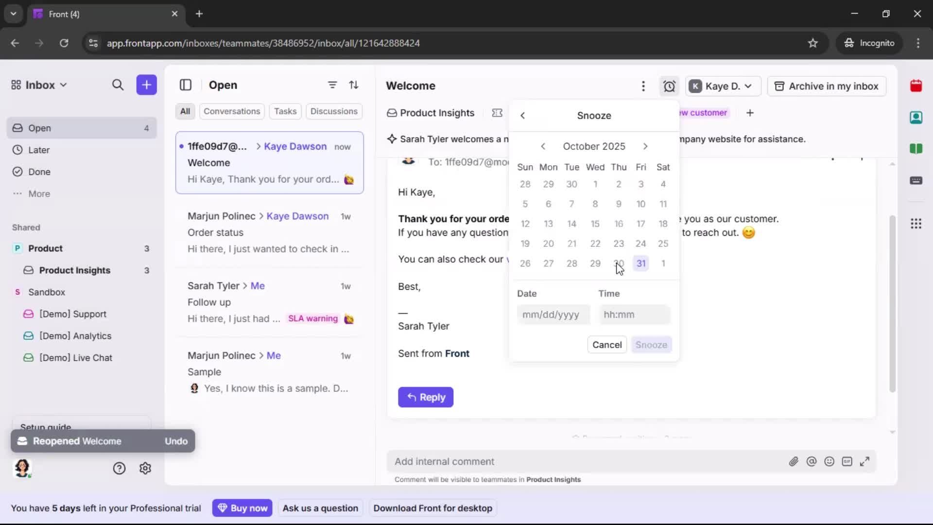General browsing screenshot