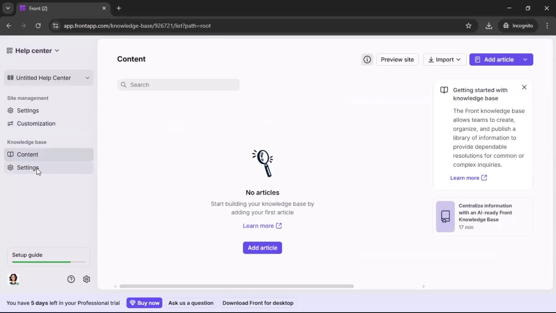 General browsing screenshot