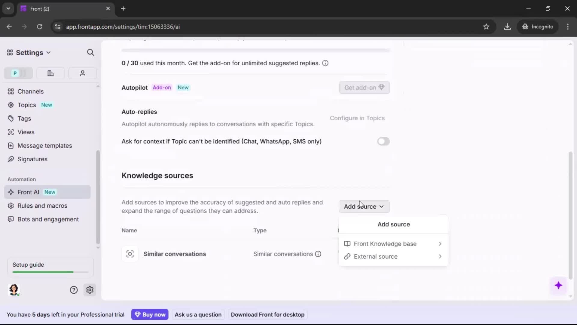 General browsing screenshot