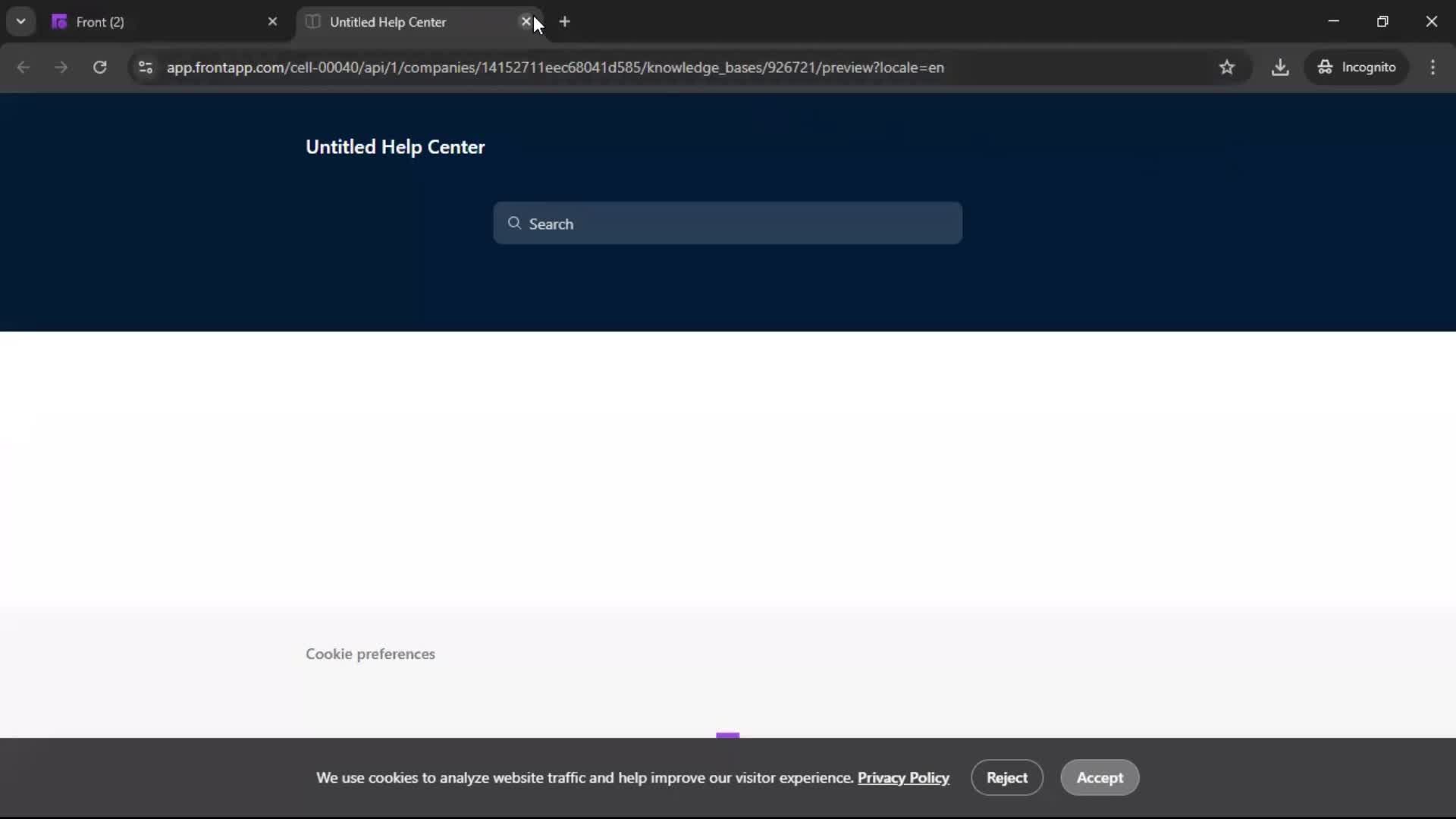 General browsing screenshot