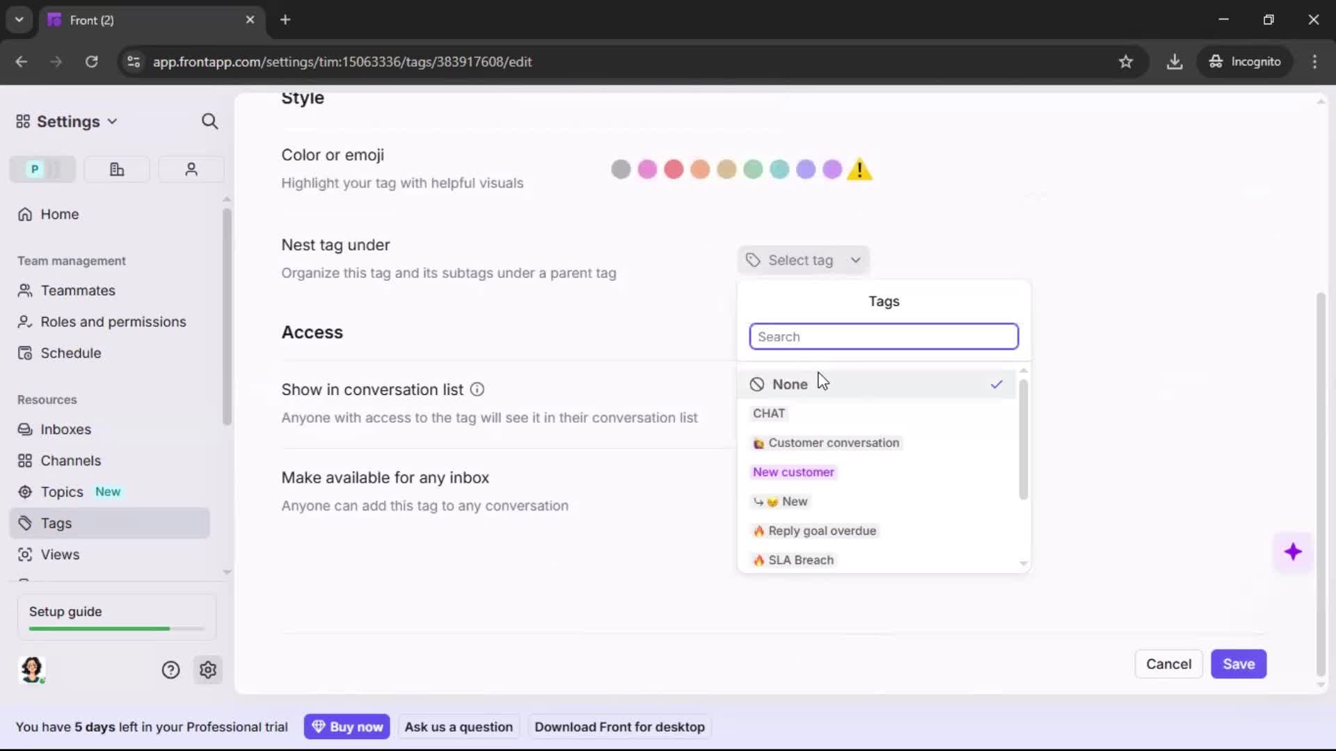 General browsing screenshot