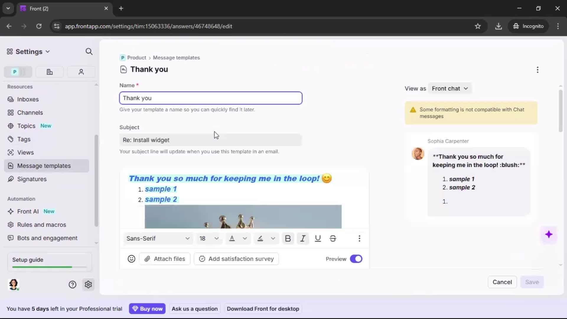 General browsing screenshot