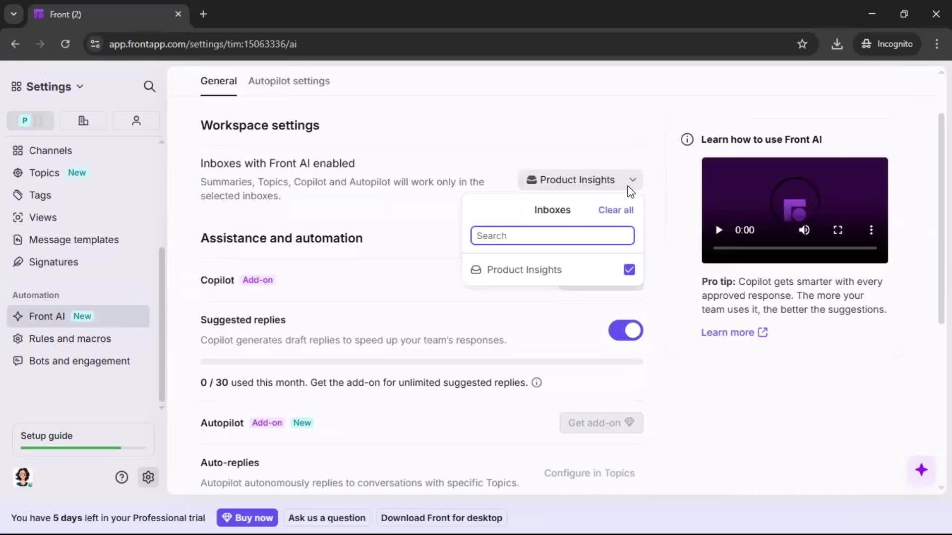 General browsing screenshot
