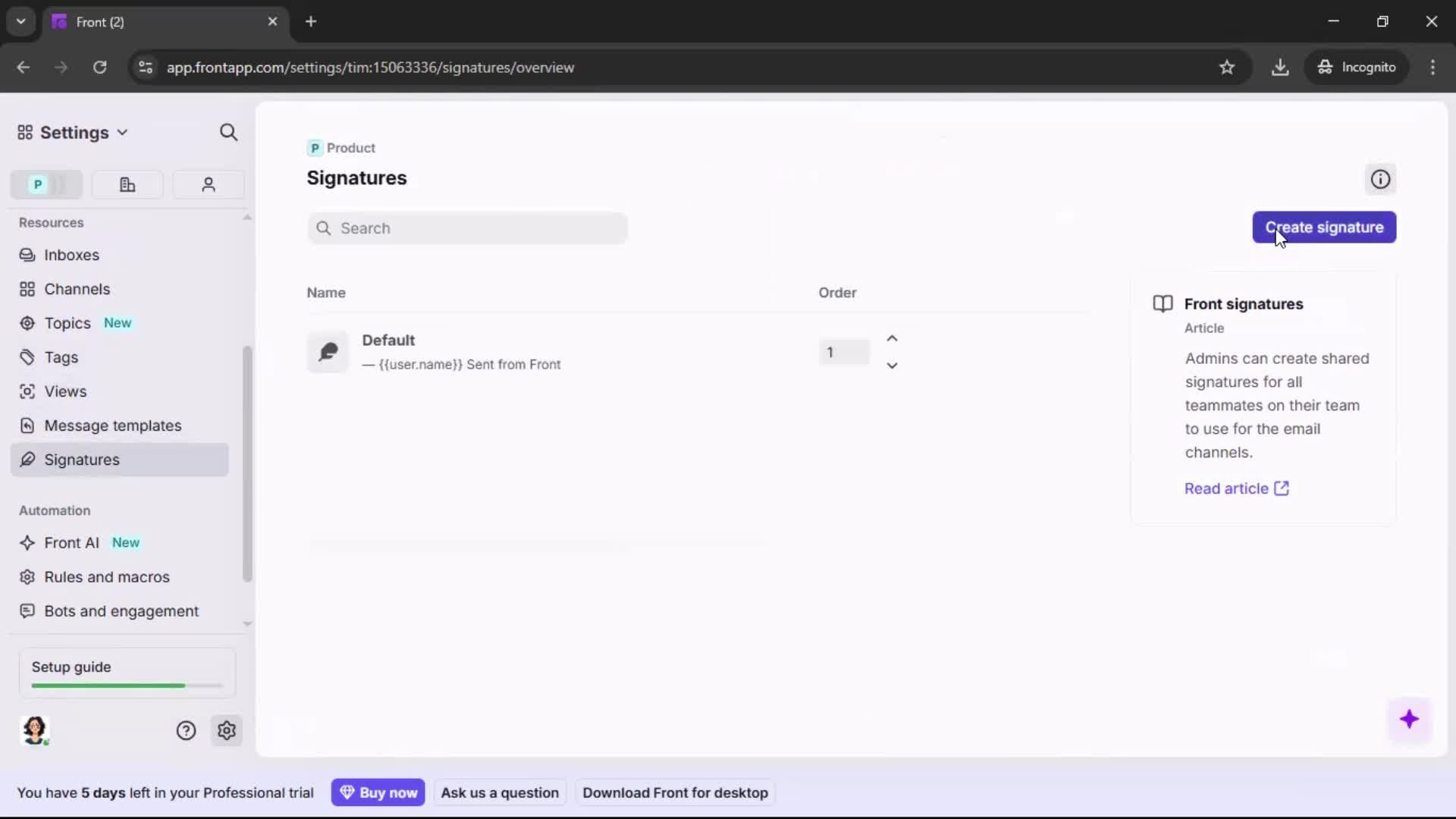 General browsing screenshot