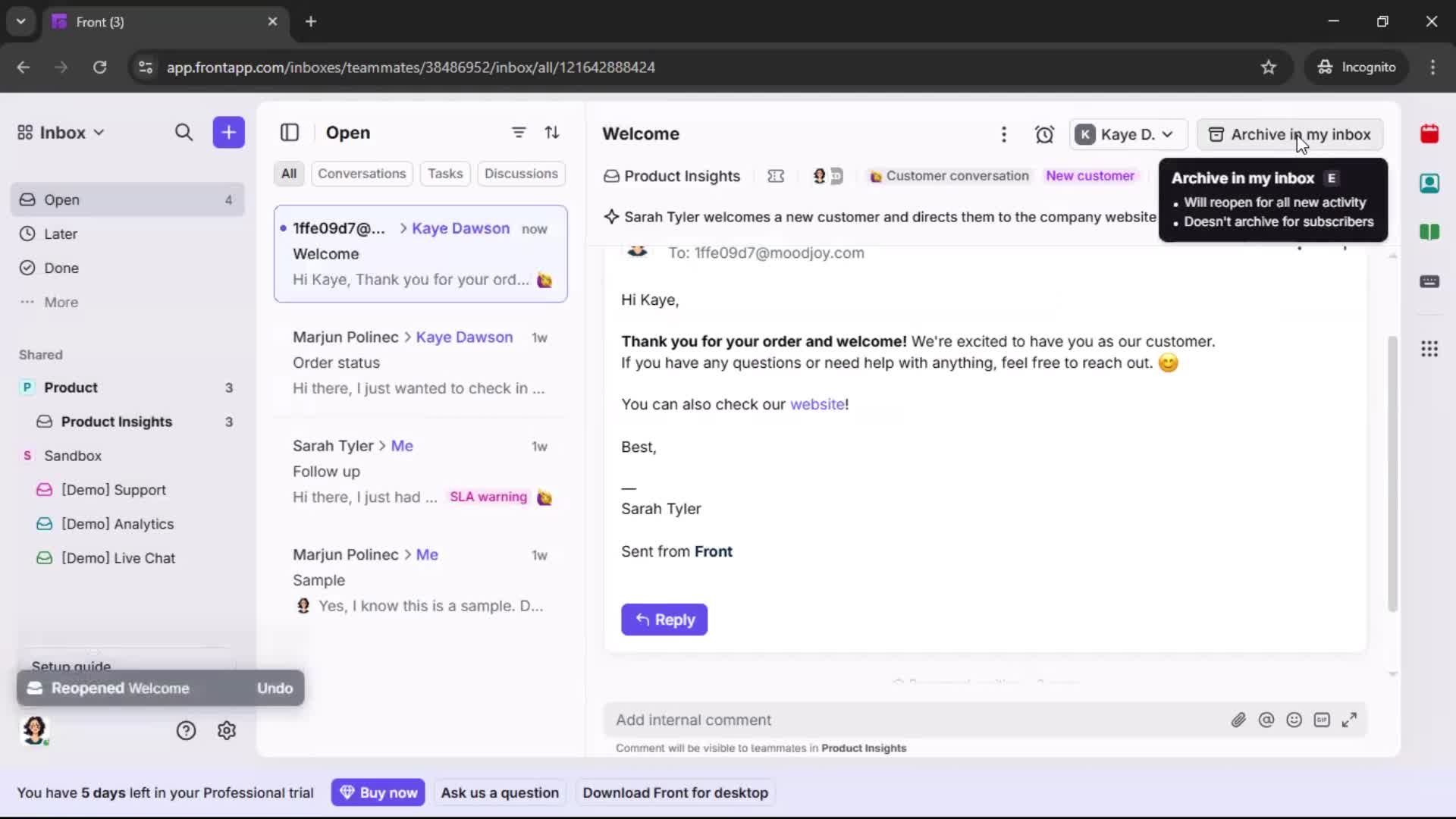 General browsing screenshot