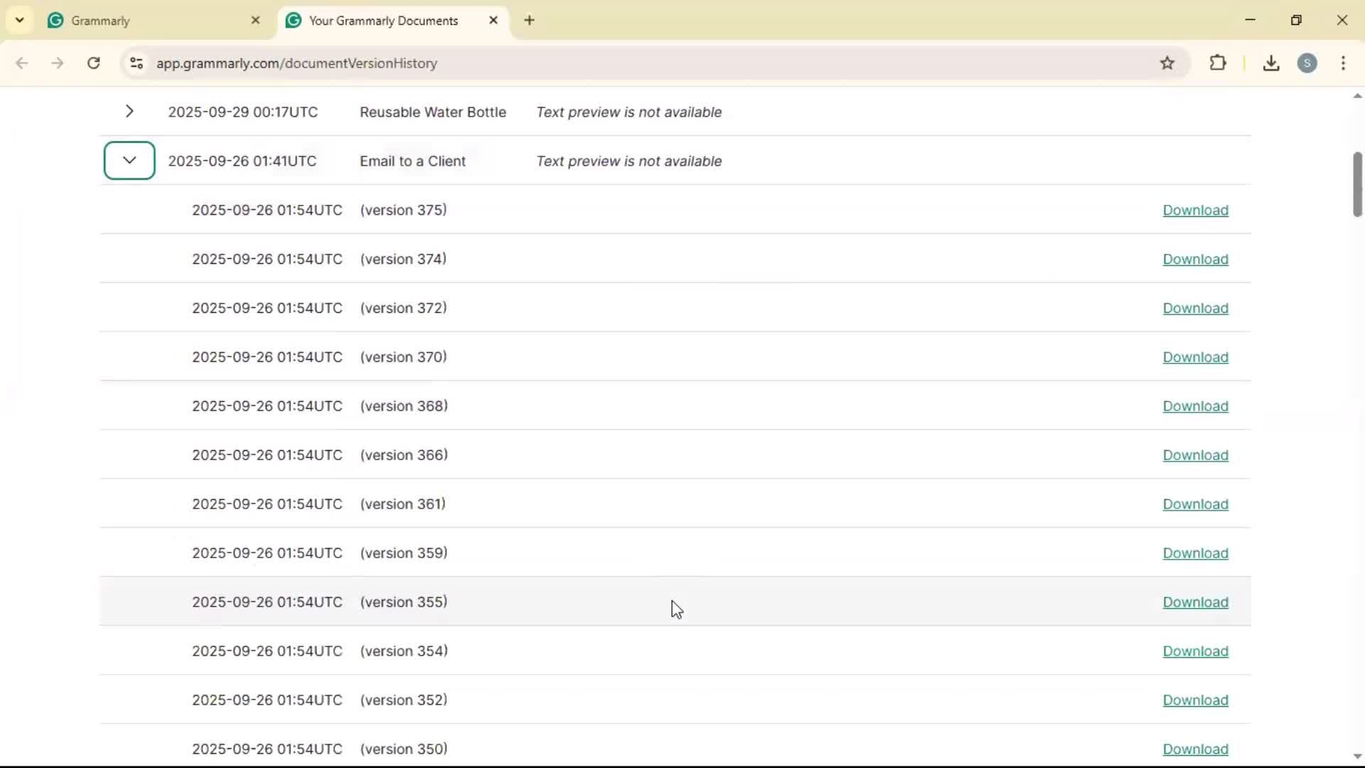 General browsing screenshot