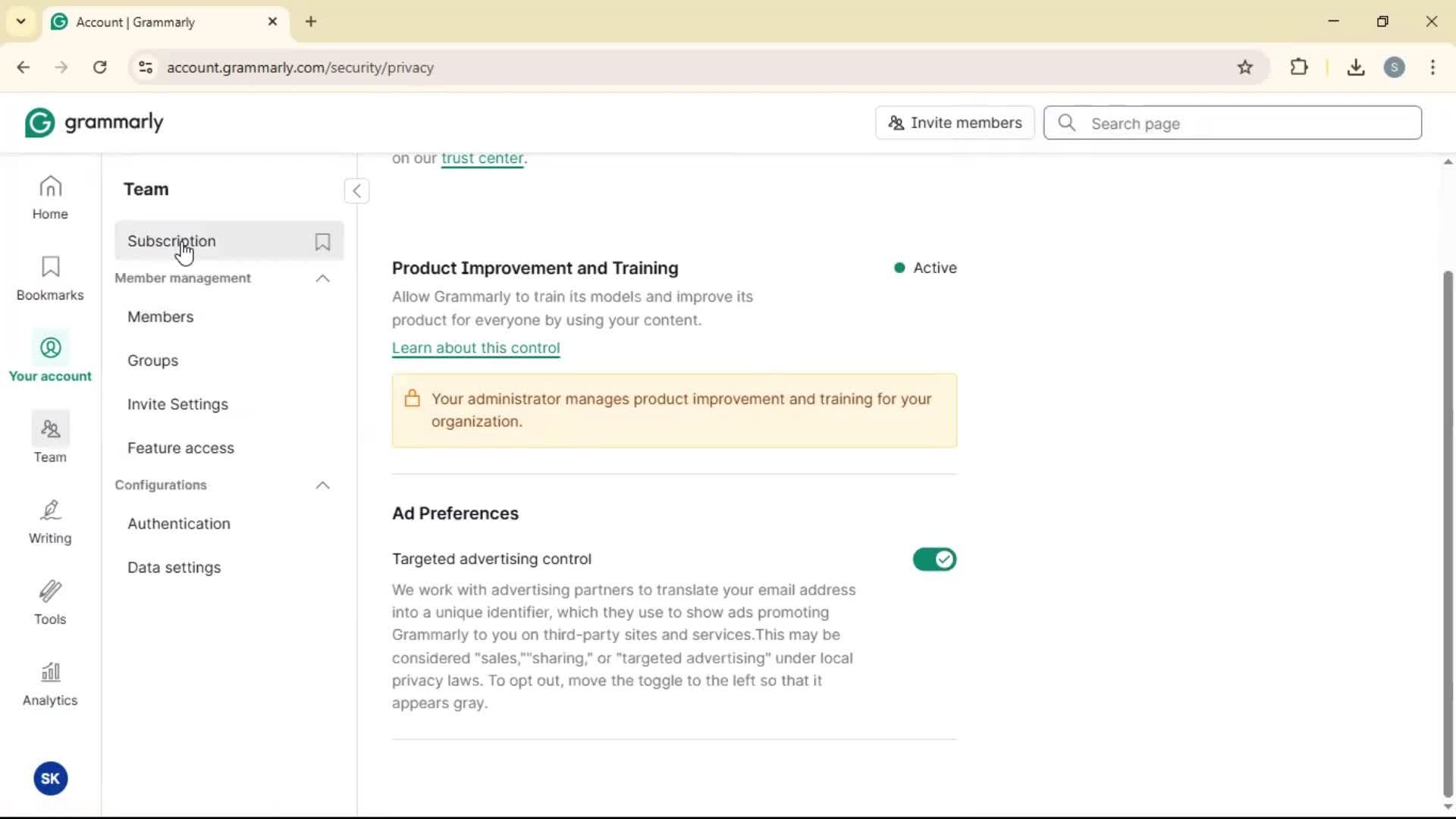 General browsing screenshot