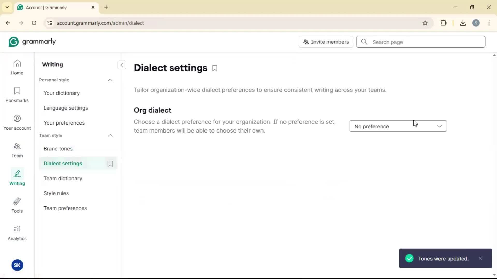 General browsing screenshot