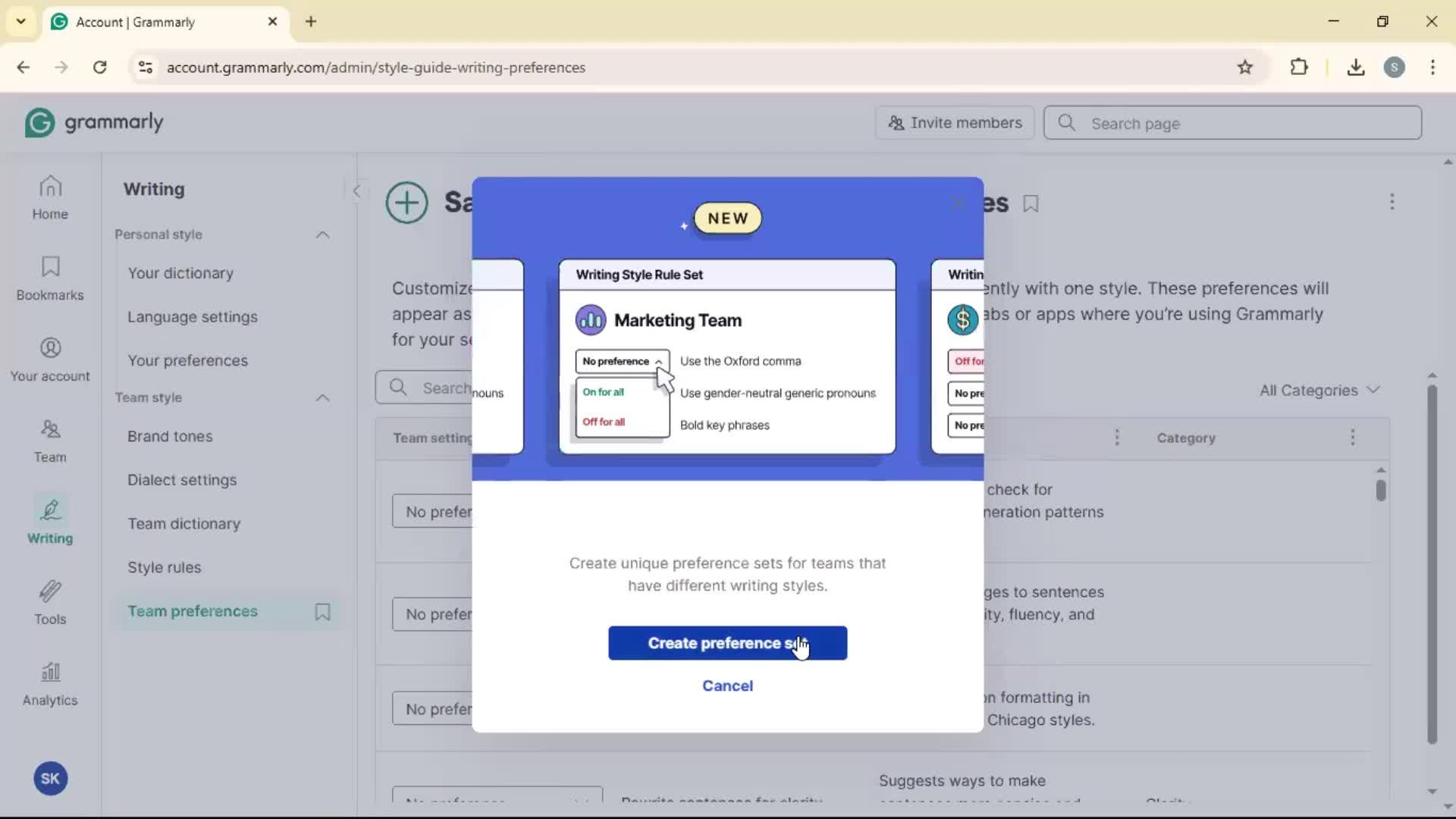 General browsing screenshot