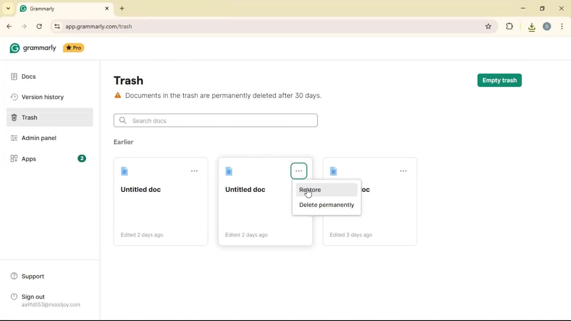 General browsing screenshot
