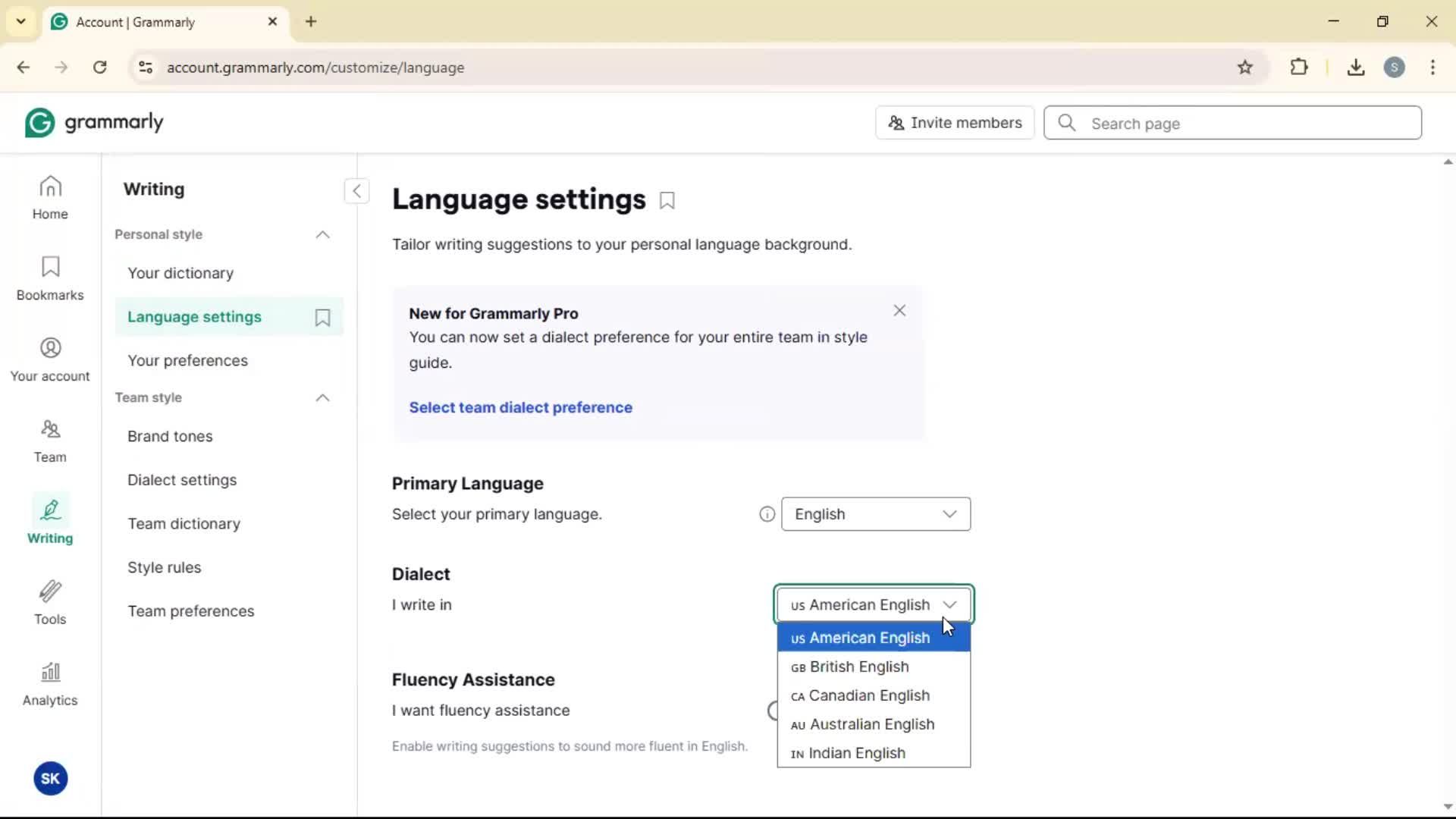 General browsing screenshot