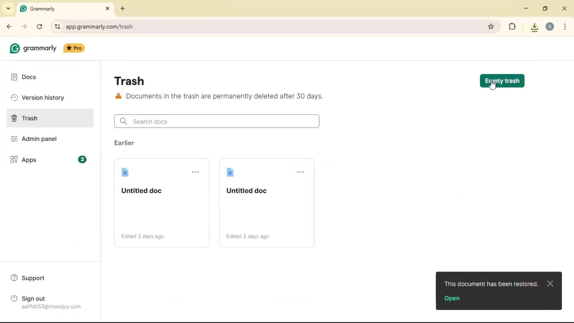 General browsing screenshot
