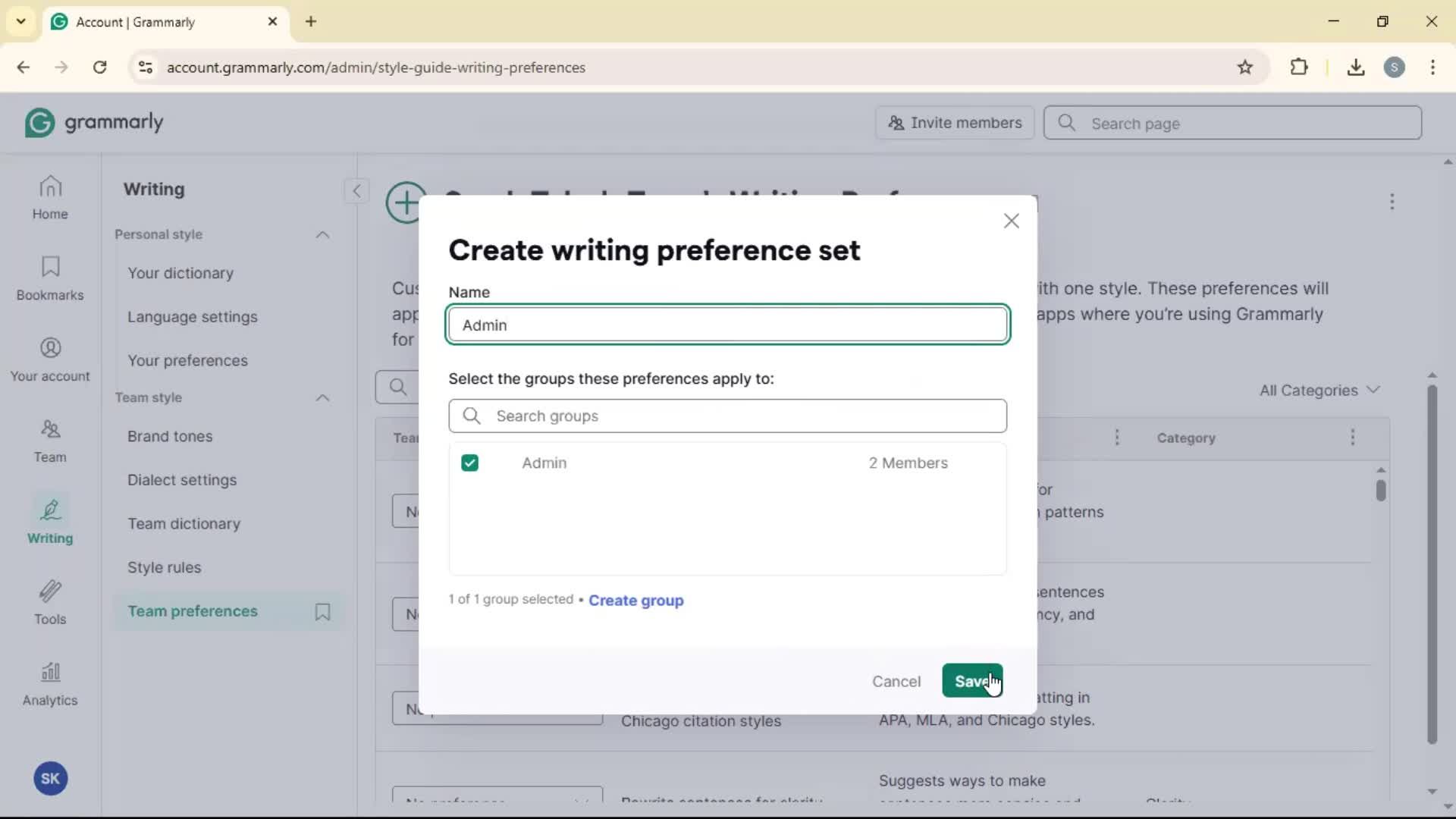 General browsing screenshot