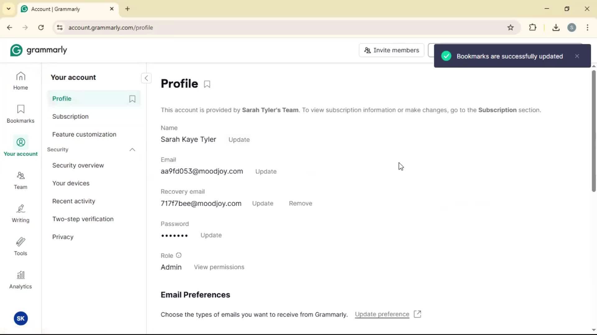 General browsing screenshot