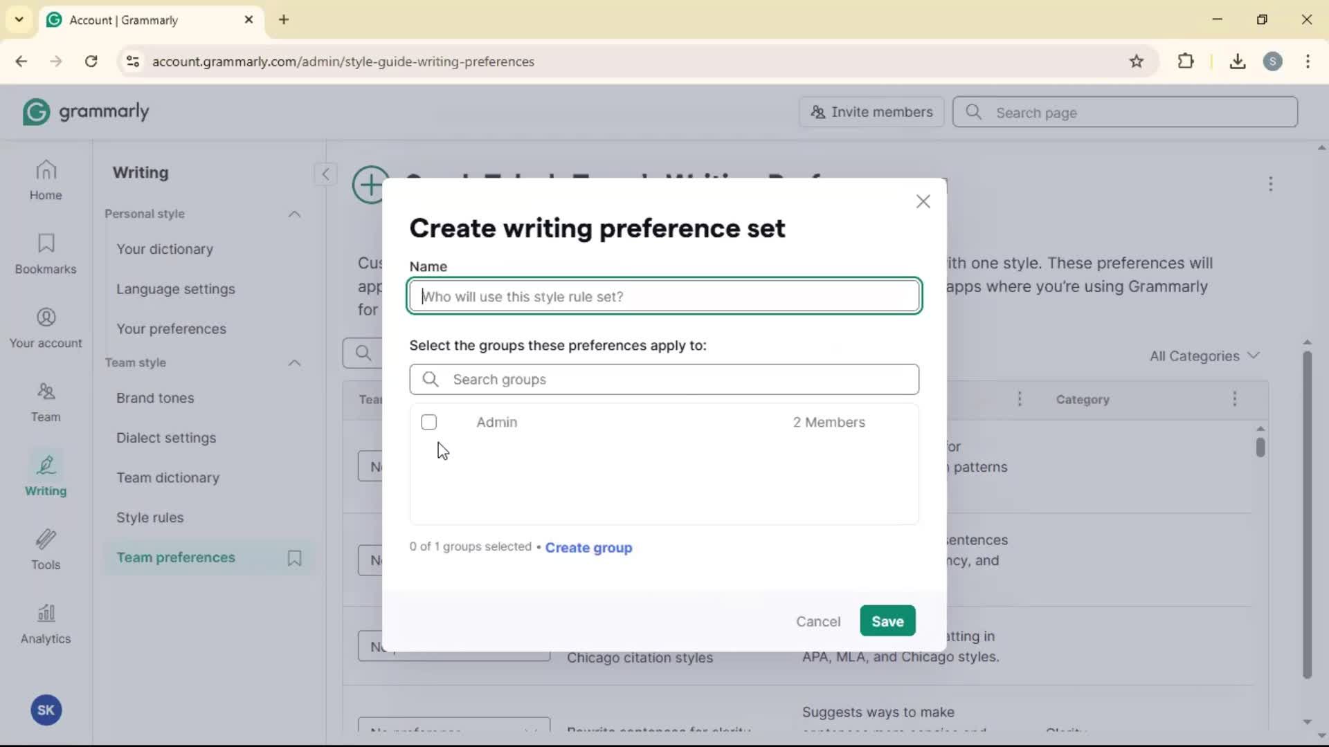 General browsing screenshot