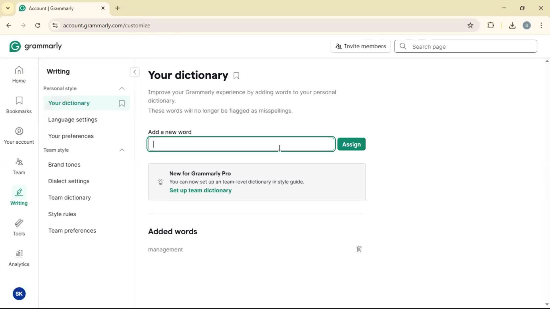 General browsing screenshot