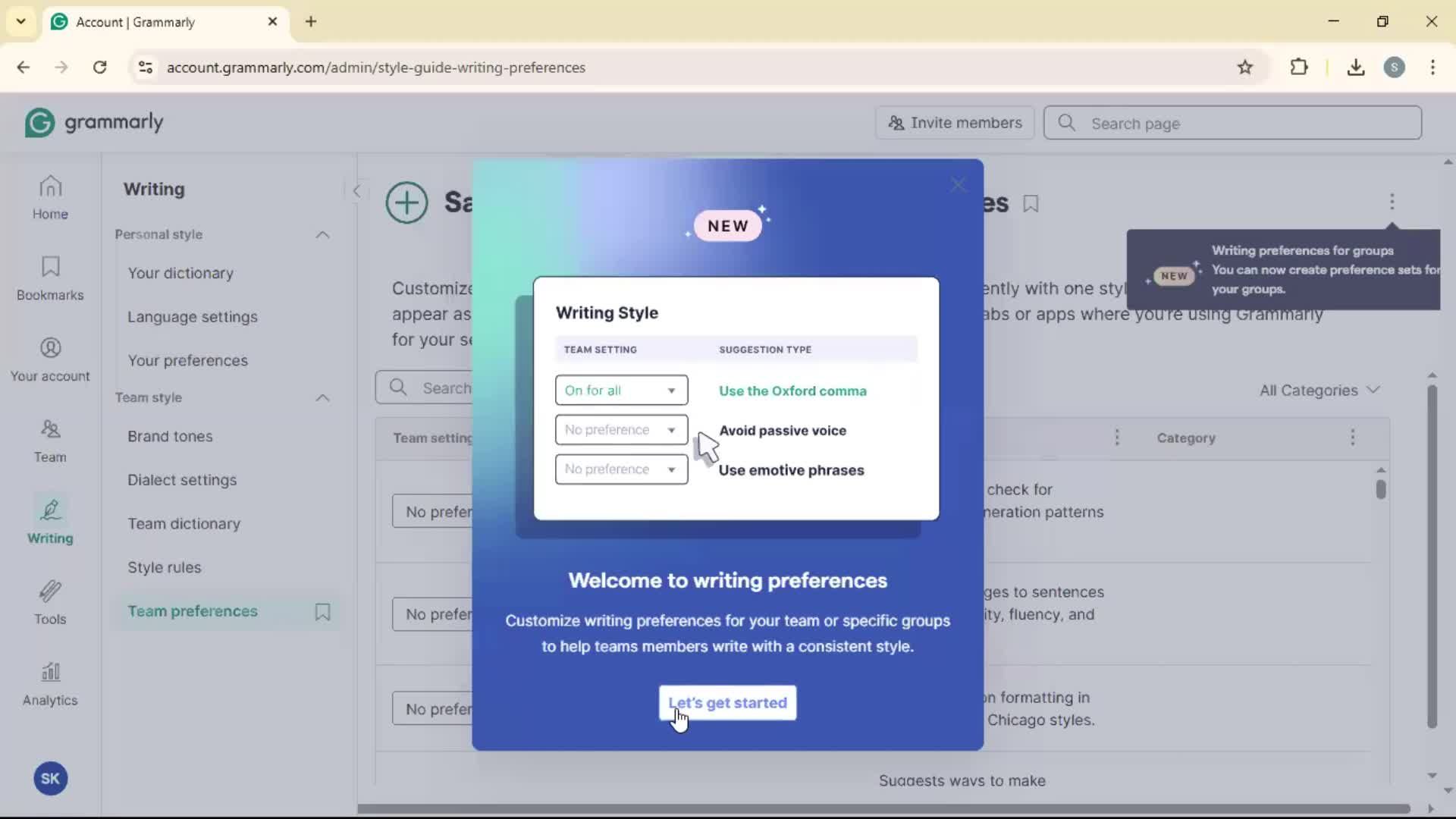 General browsing screenshot