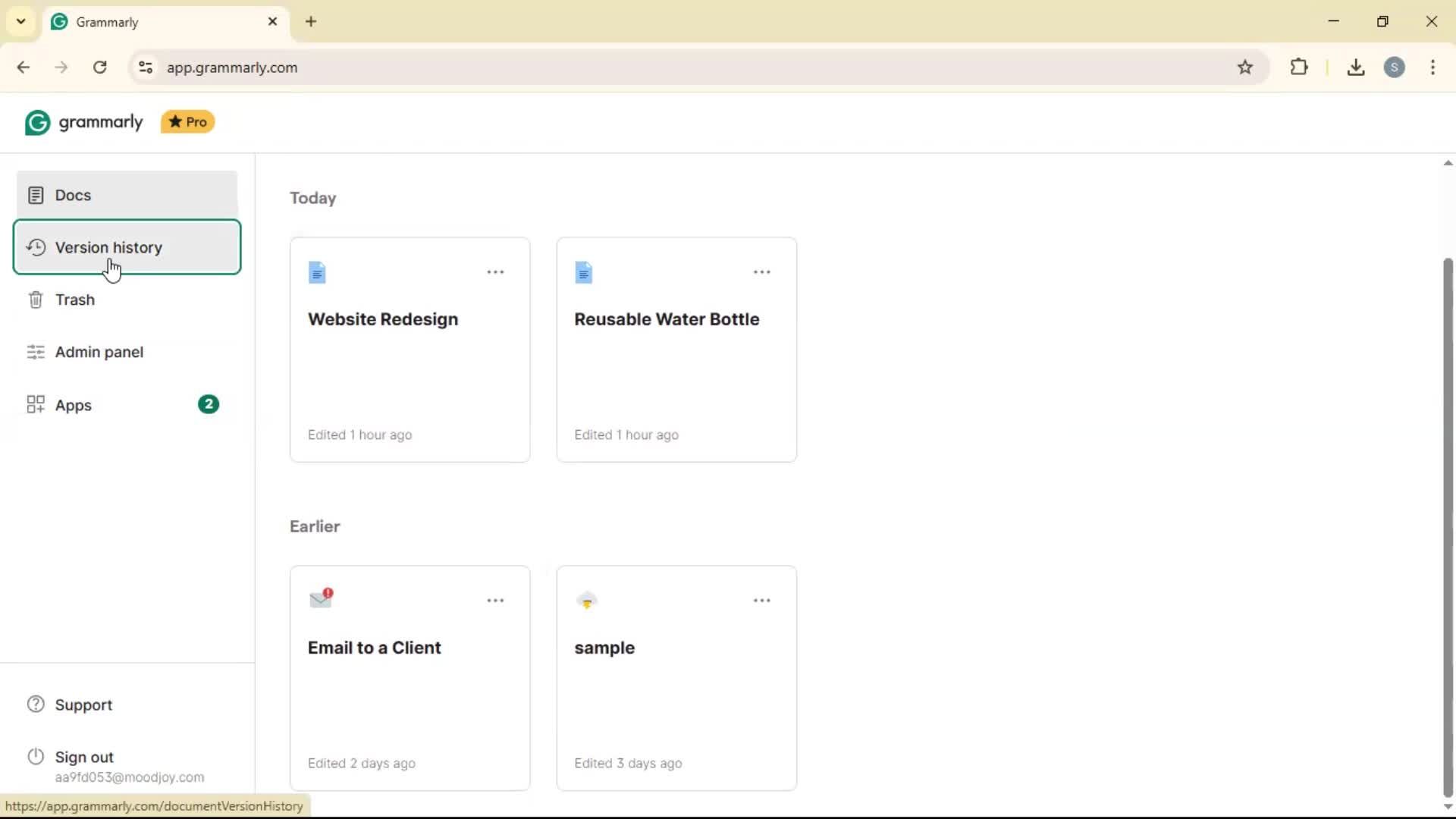 General browsing screenshot