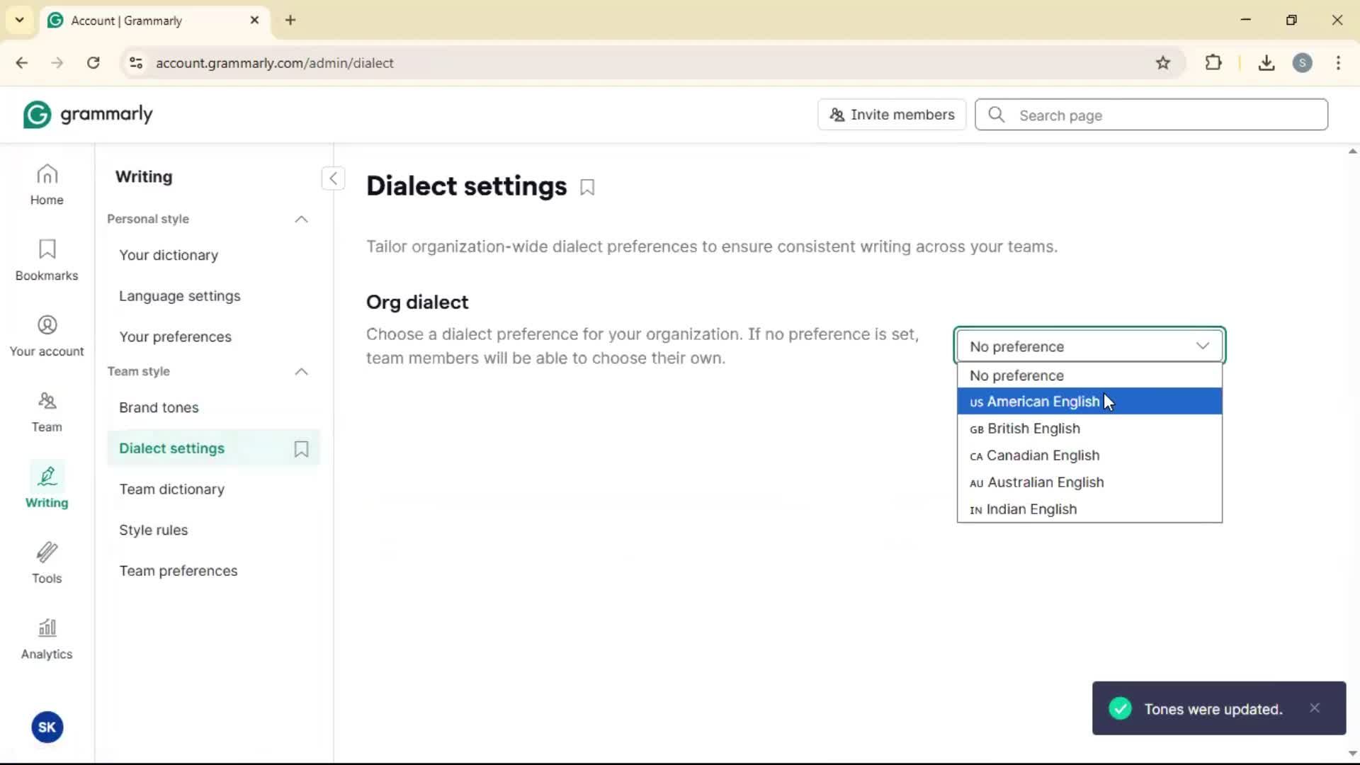 General browsing screenshot