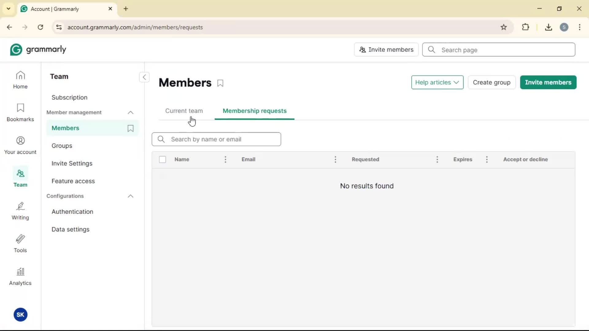 General browsing screenshot