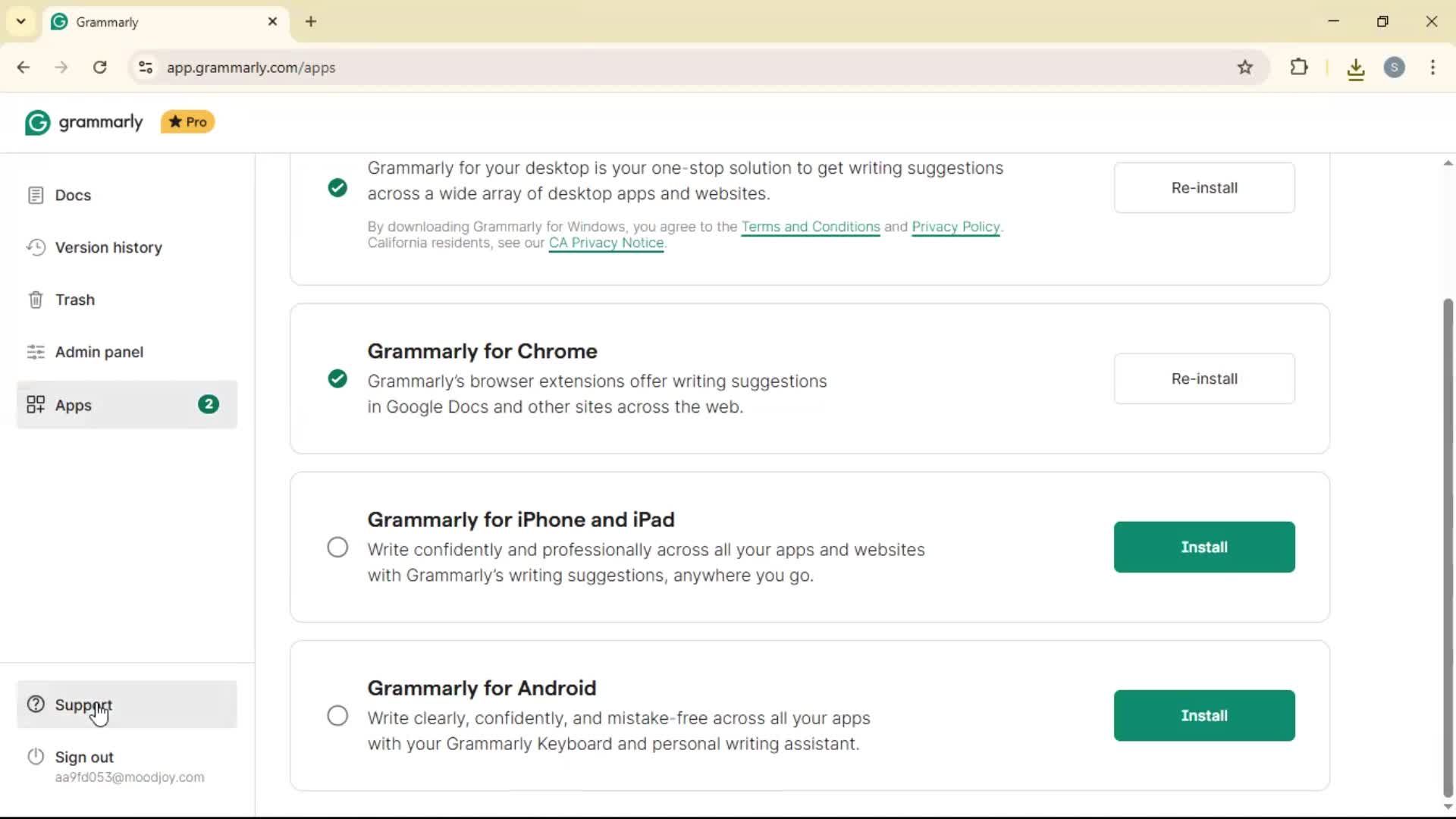 General browsing screenshot