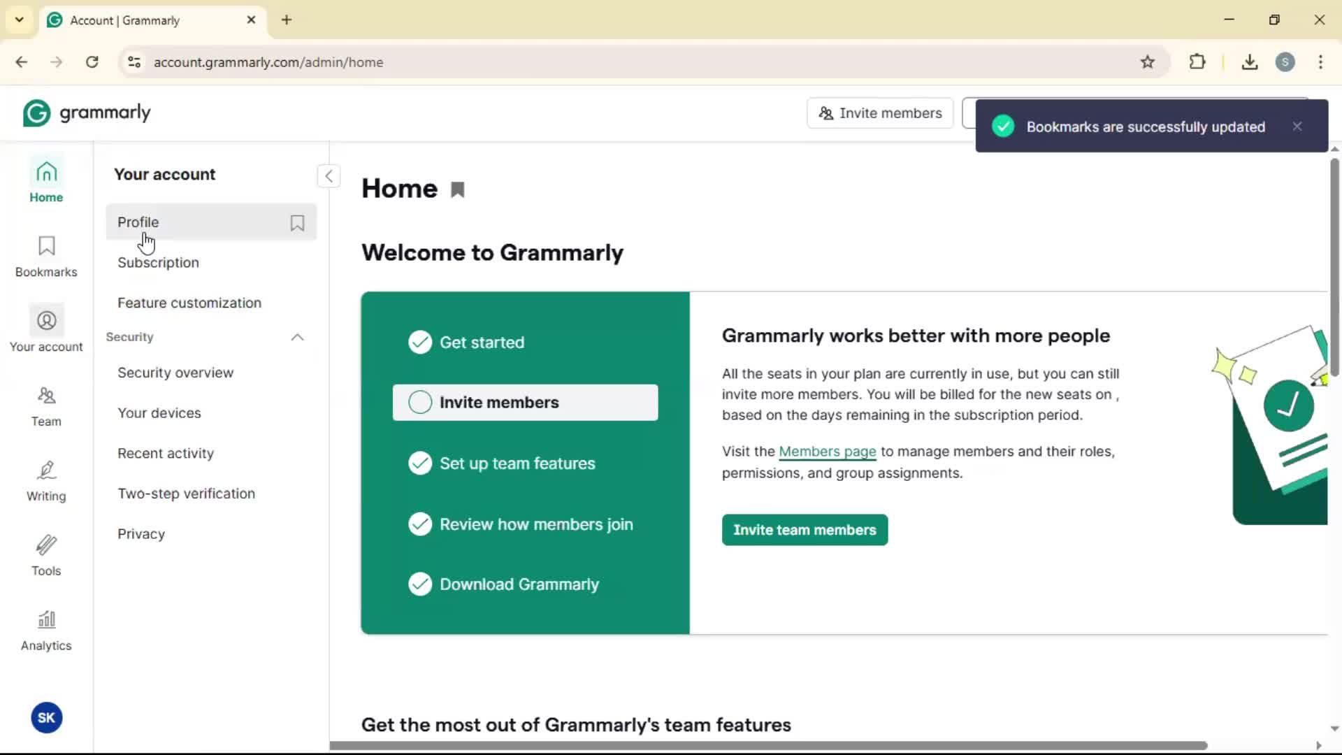 General browsing screenshot