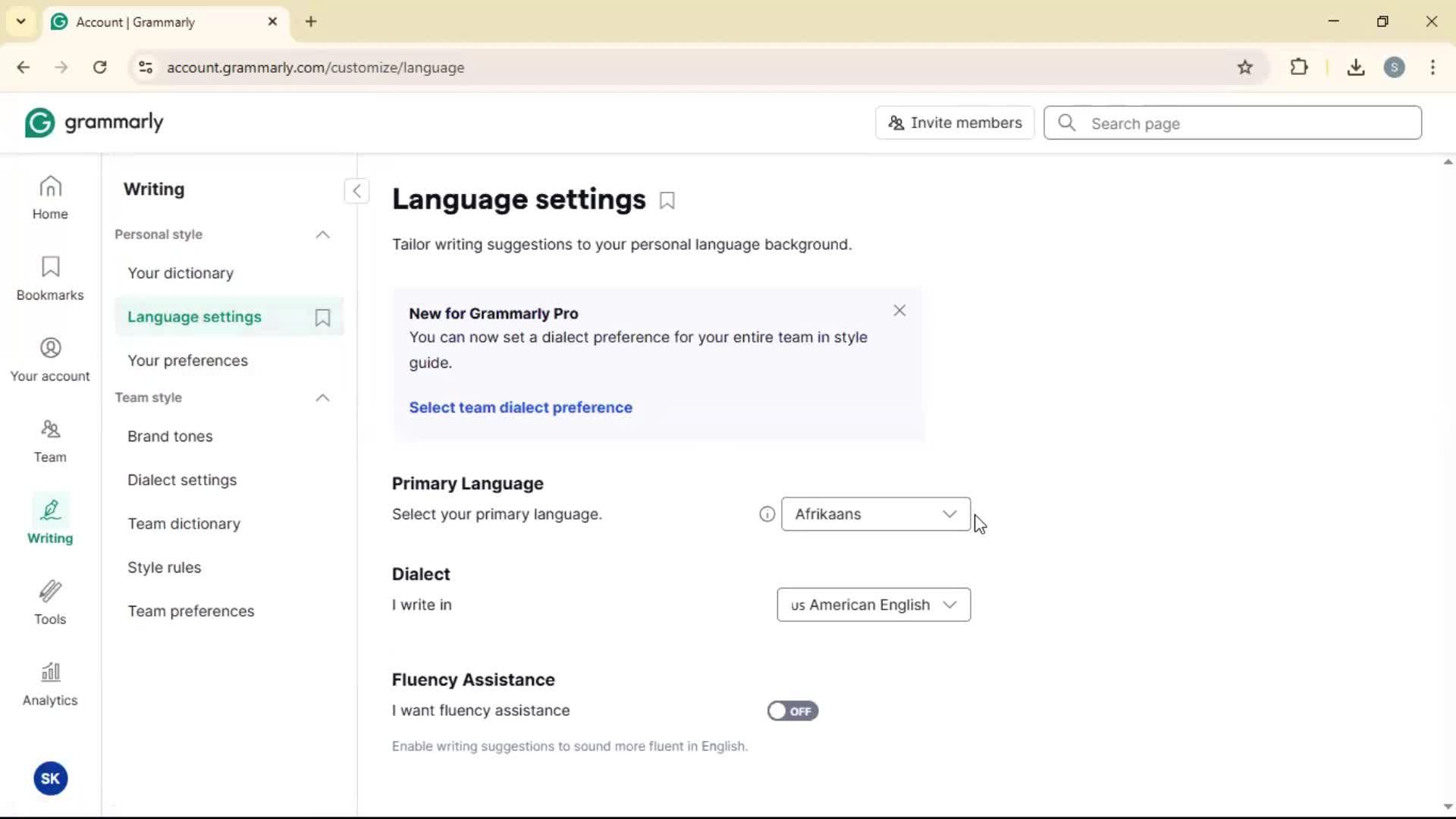 General browsing screenshot