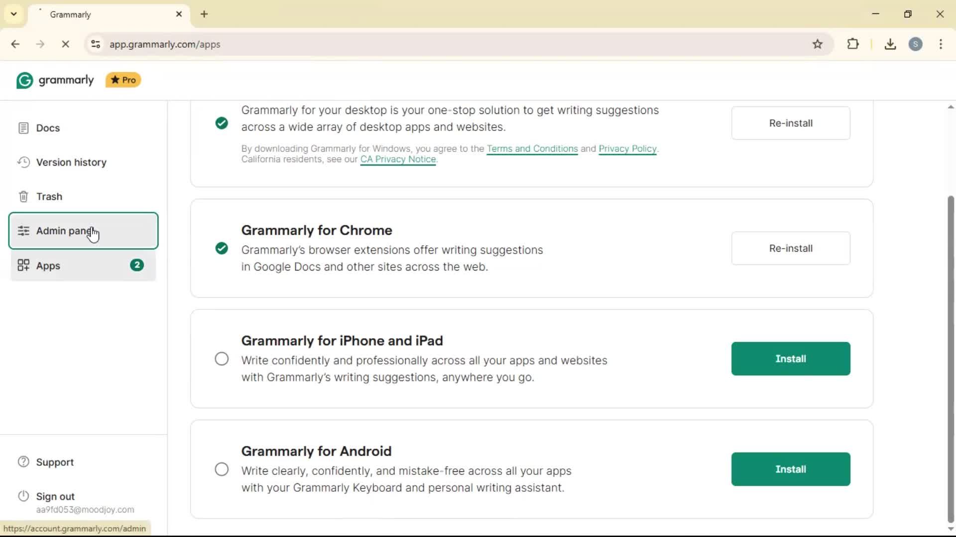 General browsing screenshot