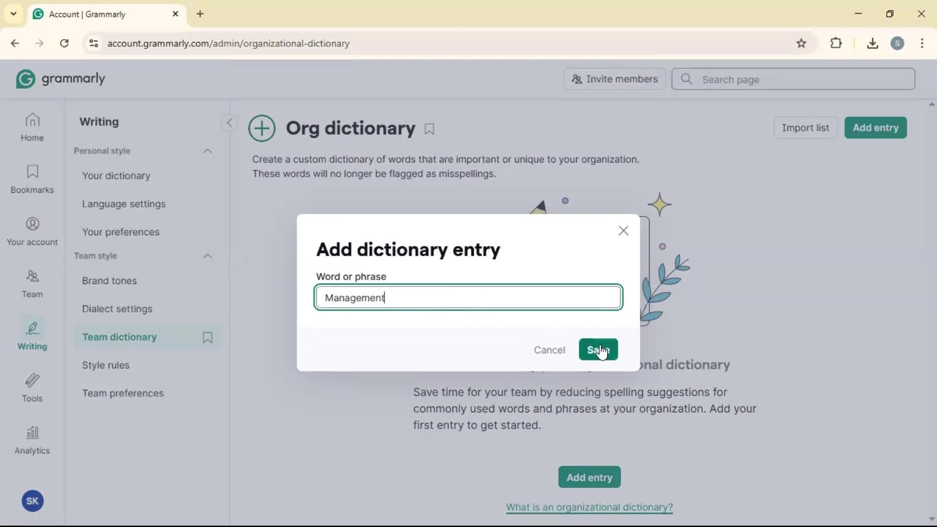 General browsing screenshot
