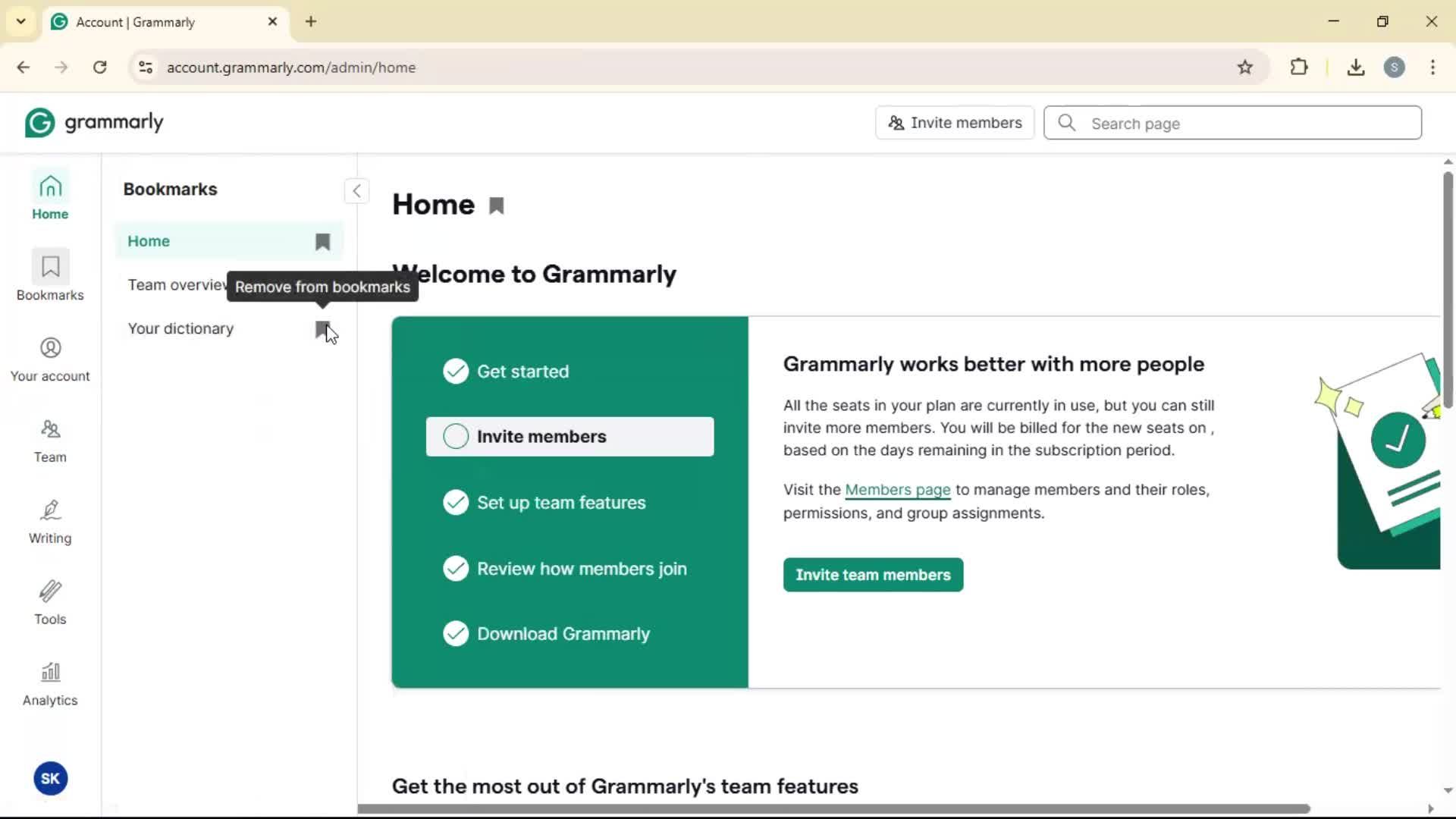 General browsing screenshot